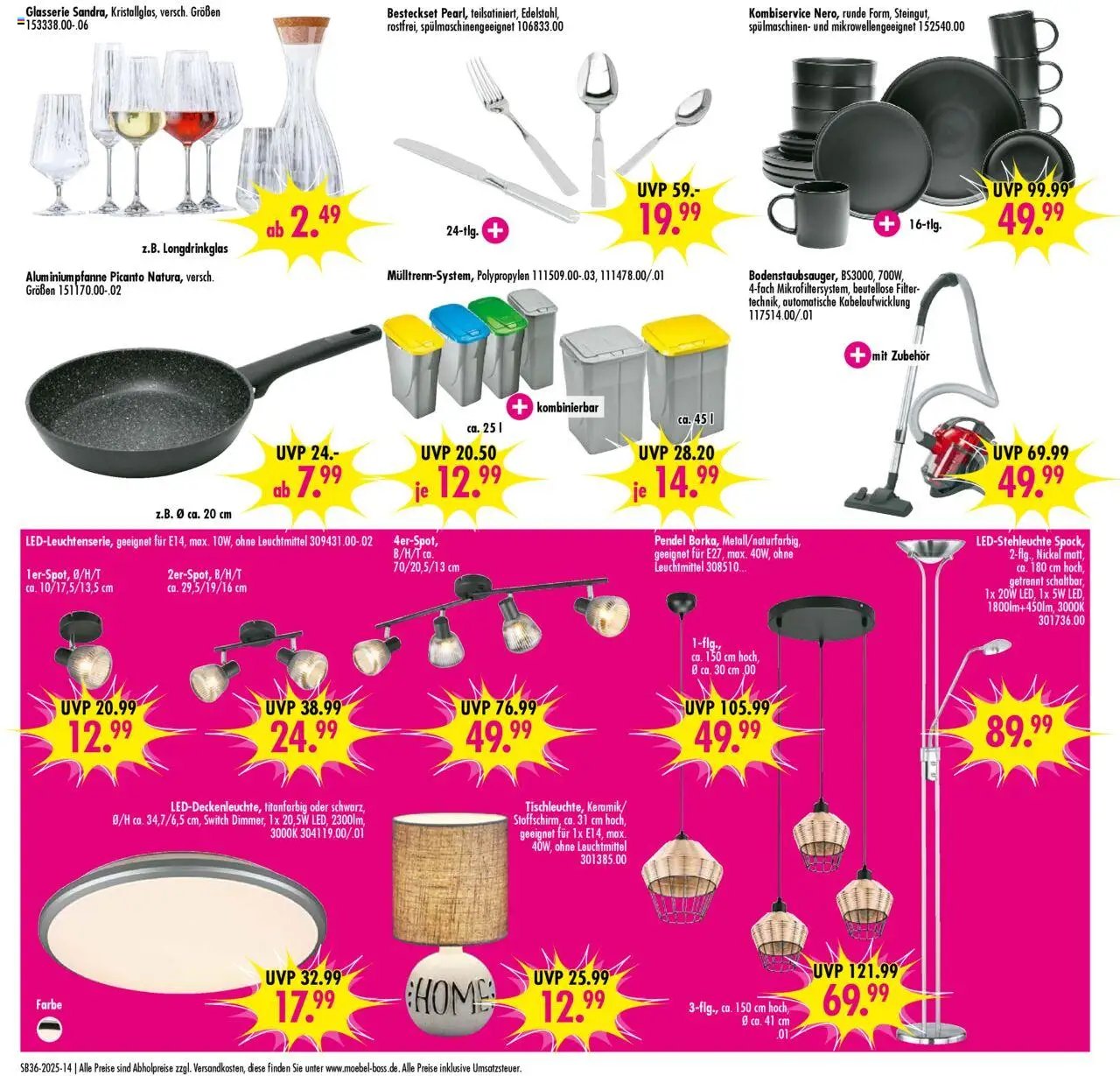 SB Möbel Boss Prospekt Bobbau	 (2025-08-30 - 2025-09-05) | 14