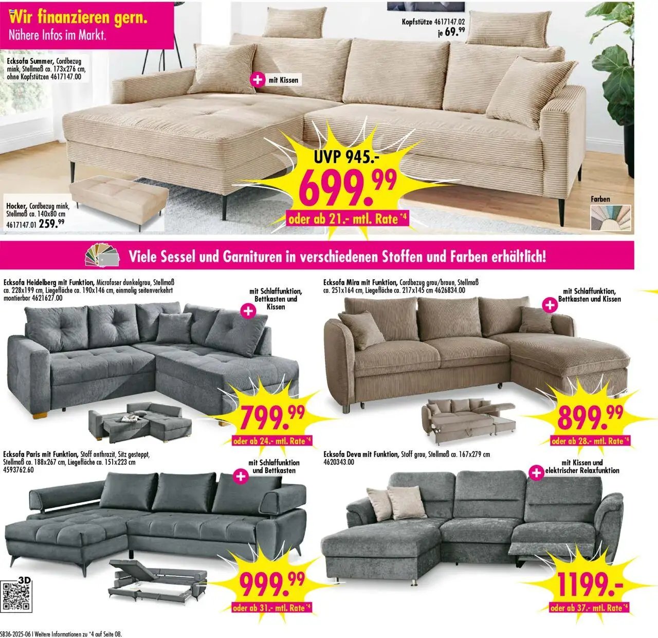 SB Möbel Boss Prospekt Bobbau	 (2025-08-30 - 2025-09-05) | 6