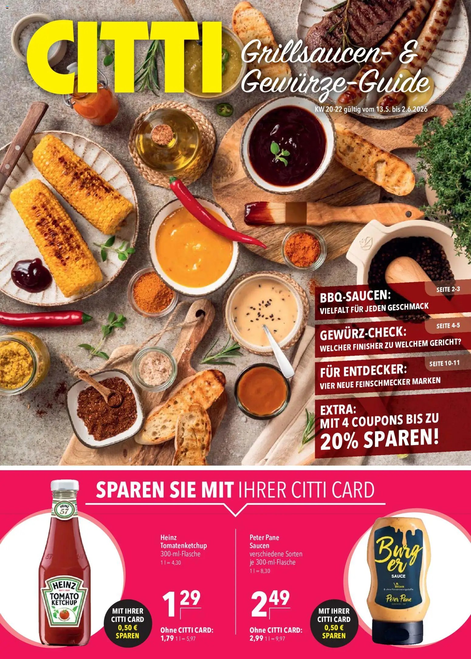 CITTI Markt Grillsaucen- und Gewürz-Guide