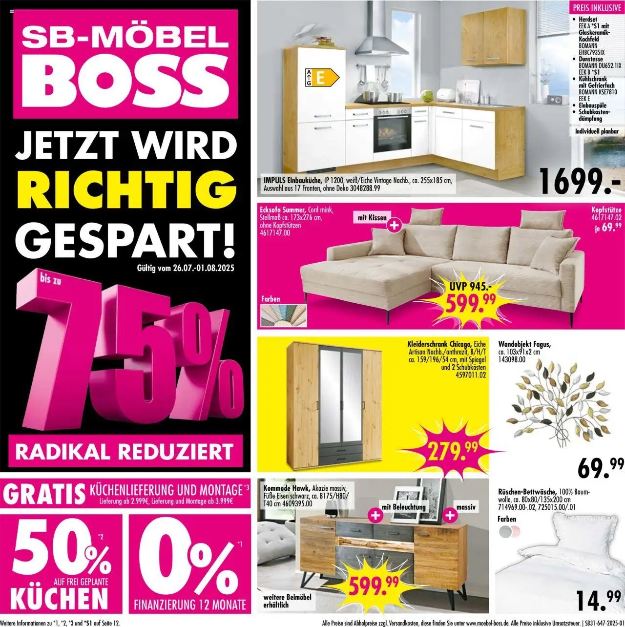 SB Möbel Boss Prospekt Neubrandenburg (2025-07-26 - 2025-08-01) | 1