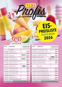 CITTI Markt Eis-Preisliste 2026