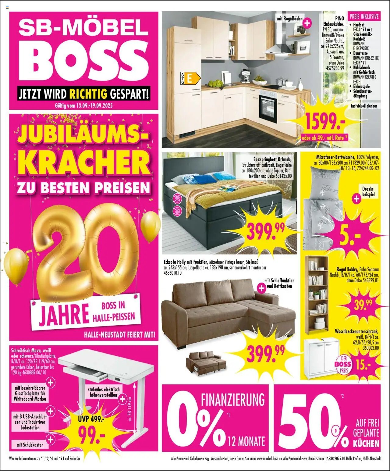 SB Möbel Boss Prospekt Halle/Saale	 (2025-09-13 - 2025-09-19) | 1
