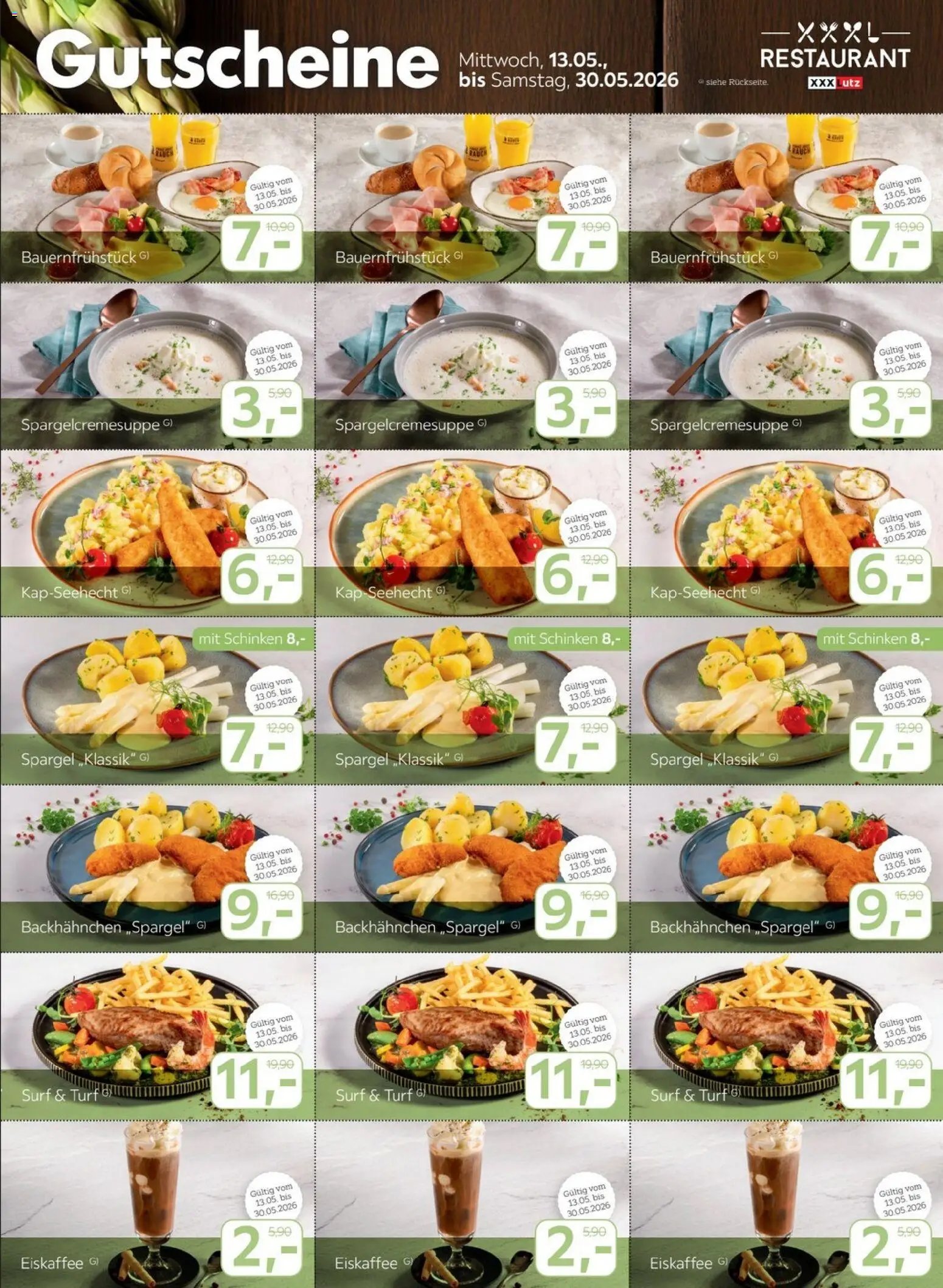 XXXLutz Restaurantgutscheine