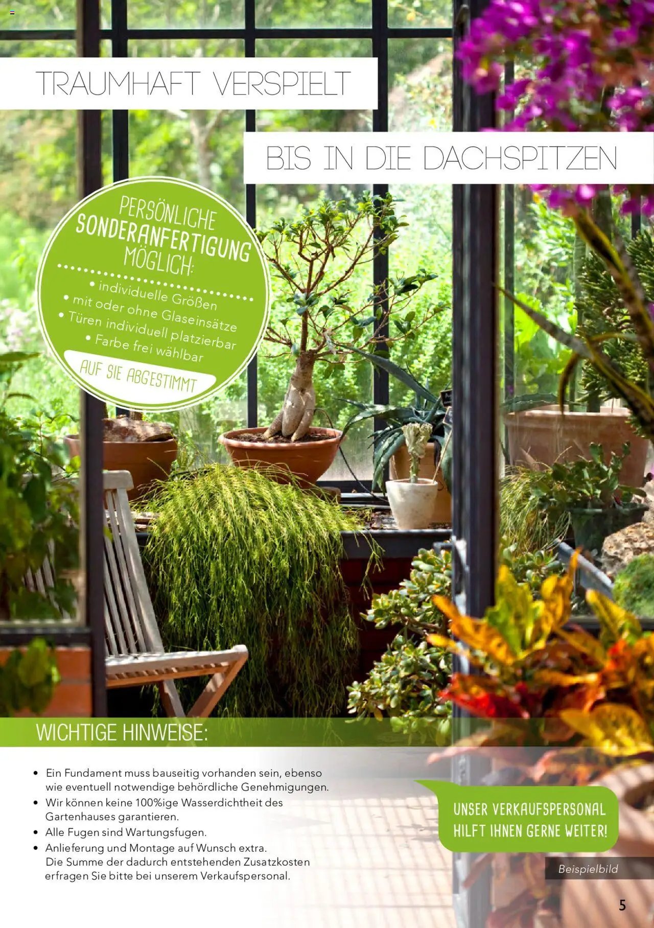 Rahaus Prospekt Gartenhäuser