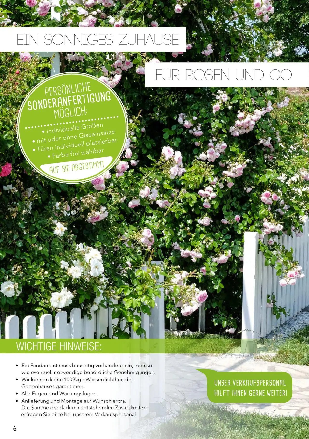 Rahaus Prospekt Gartenhäuser