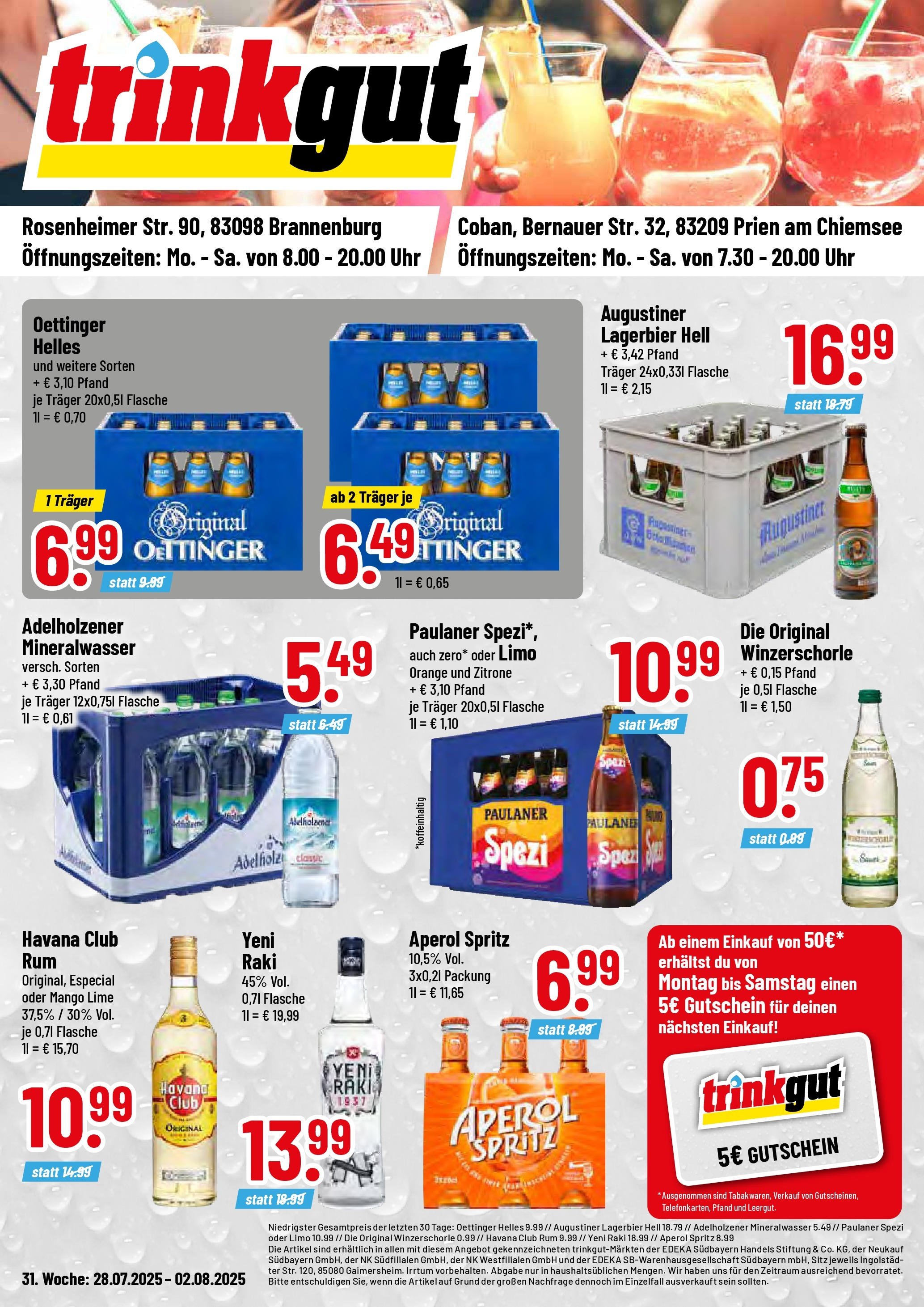Trinkgut prospekt Prien am Chiemsee	 (2025-07-27 - 2025-08-02) | 1