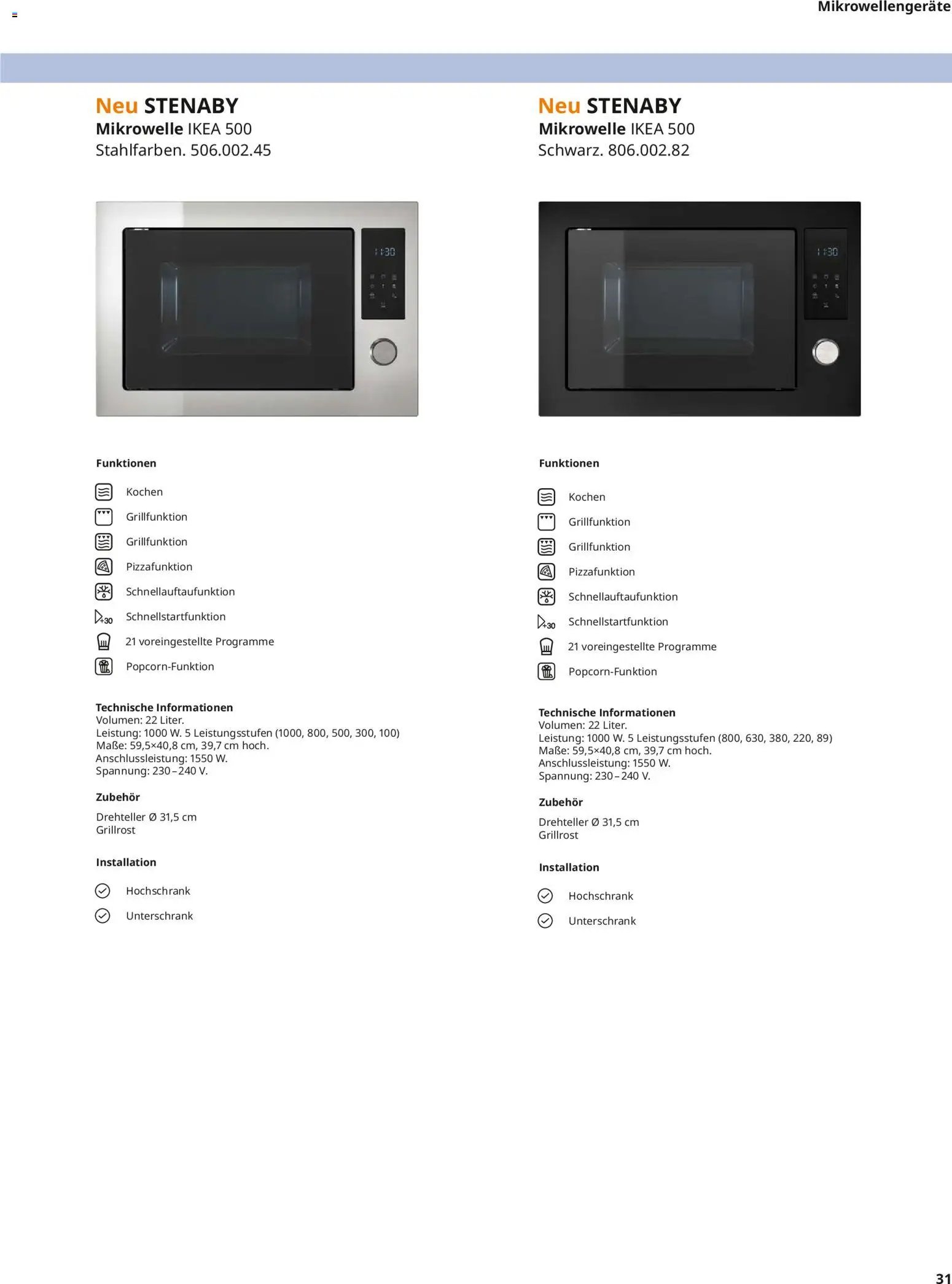Ikea Elektrogeräte (2026-04-10 - 2026-12-31)