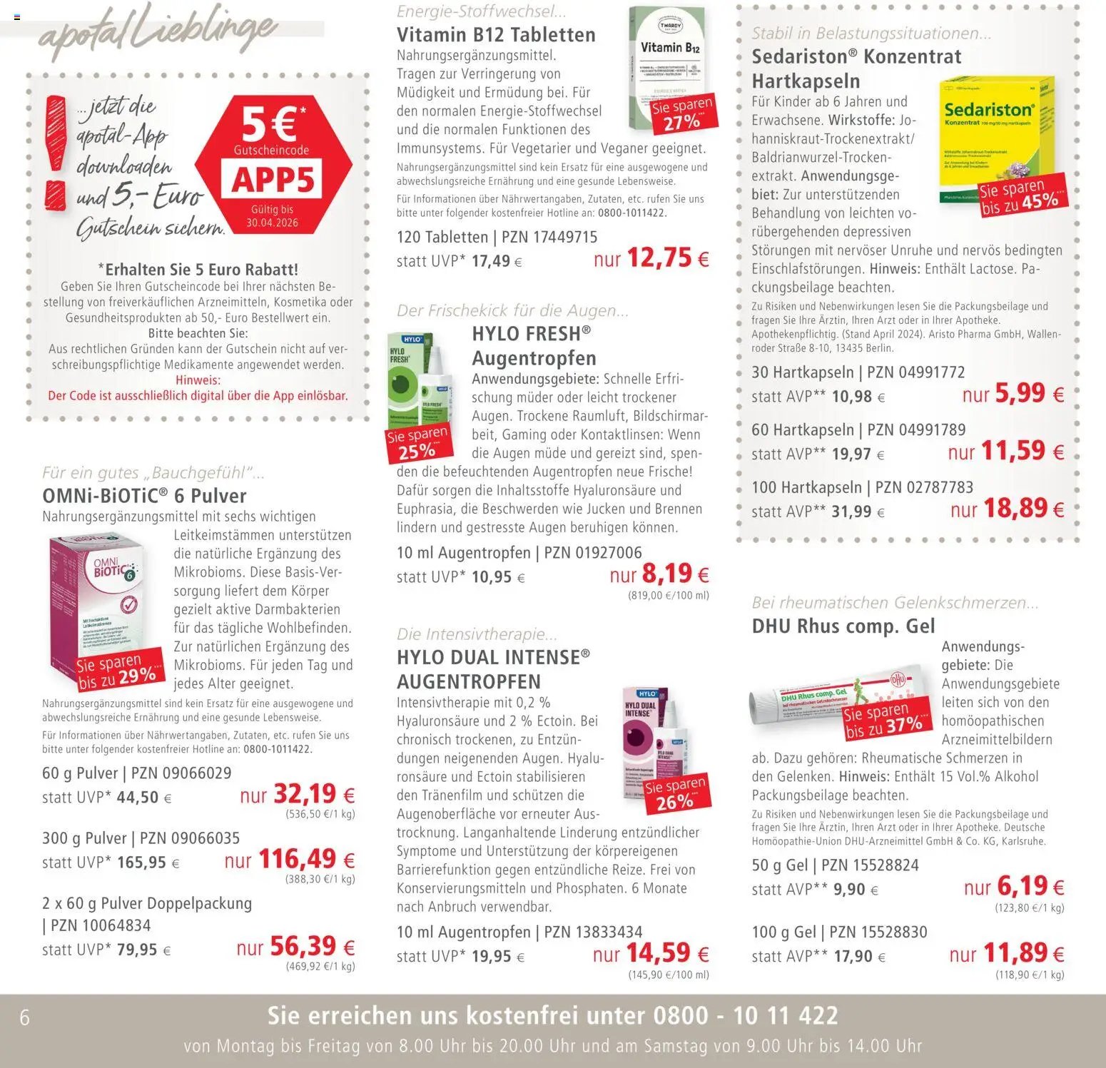 Apotal Prospekt 	 (2026-03-13 - 2026-04-30)