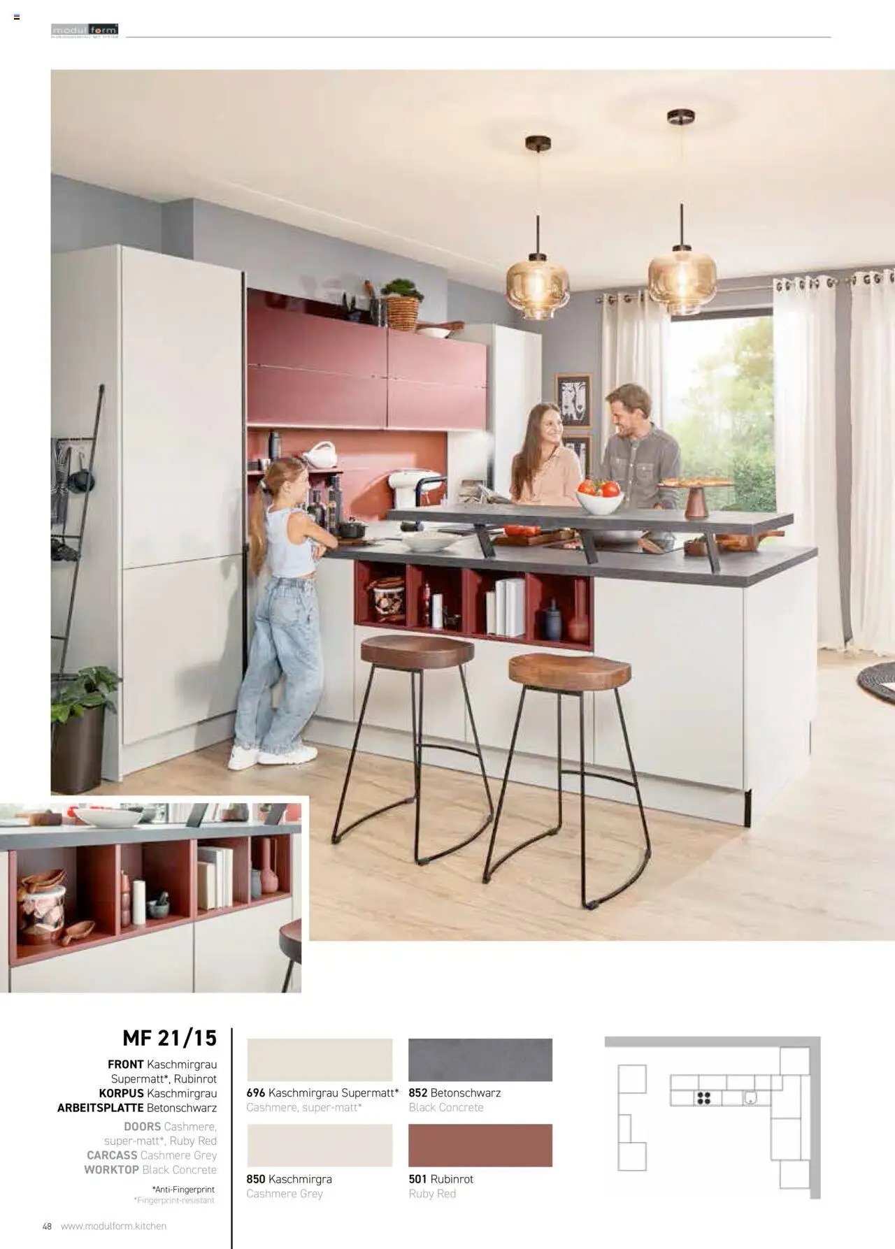 Ostermann Modulform Küchenprospekt 