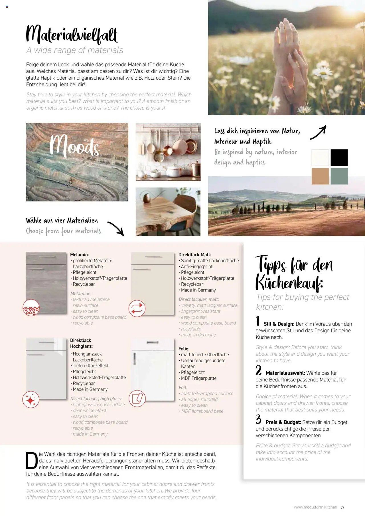 Ostermann Modulform Küchenprospekt 