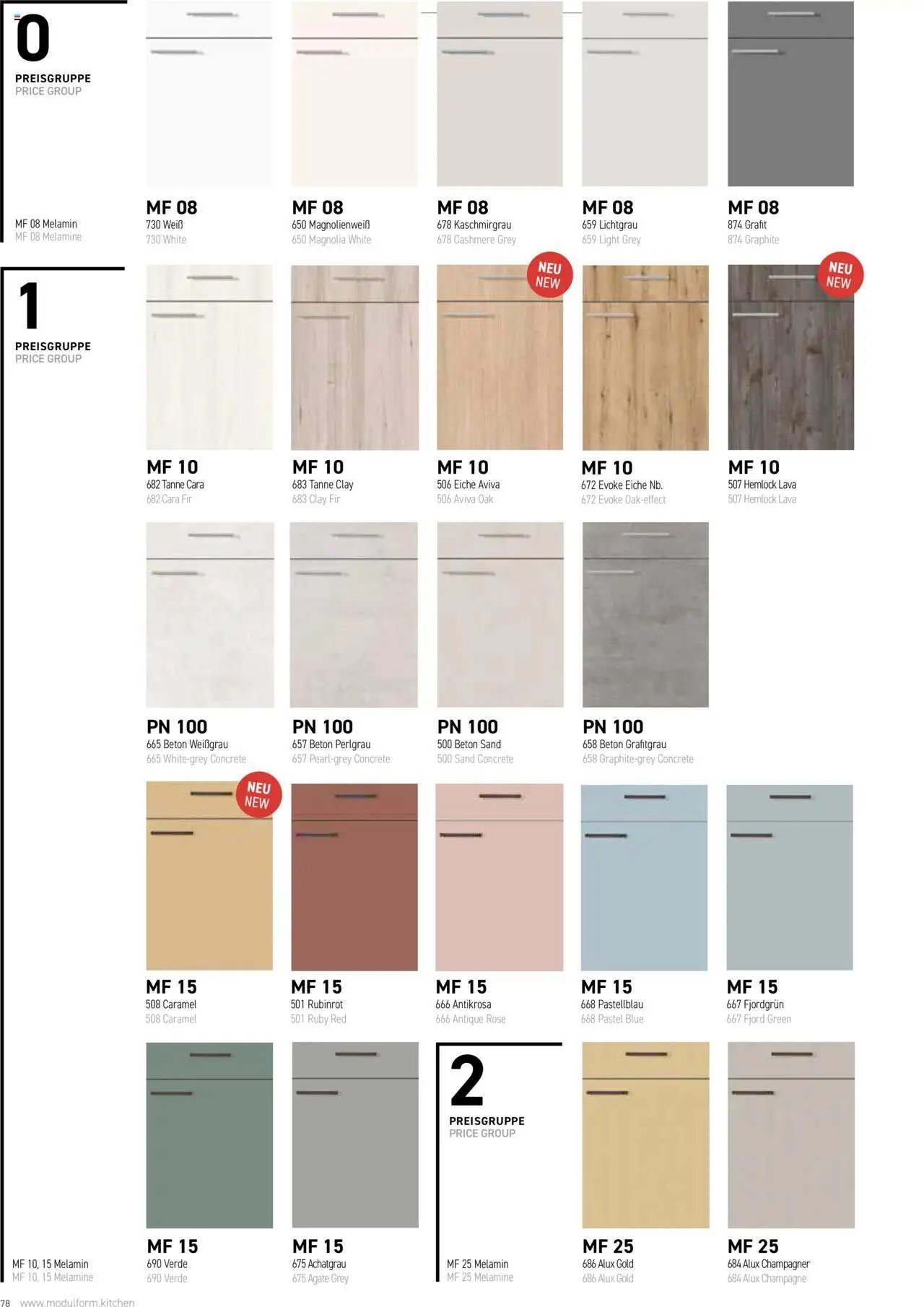 Ostermann Modulform Küchenprospekt 