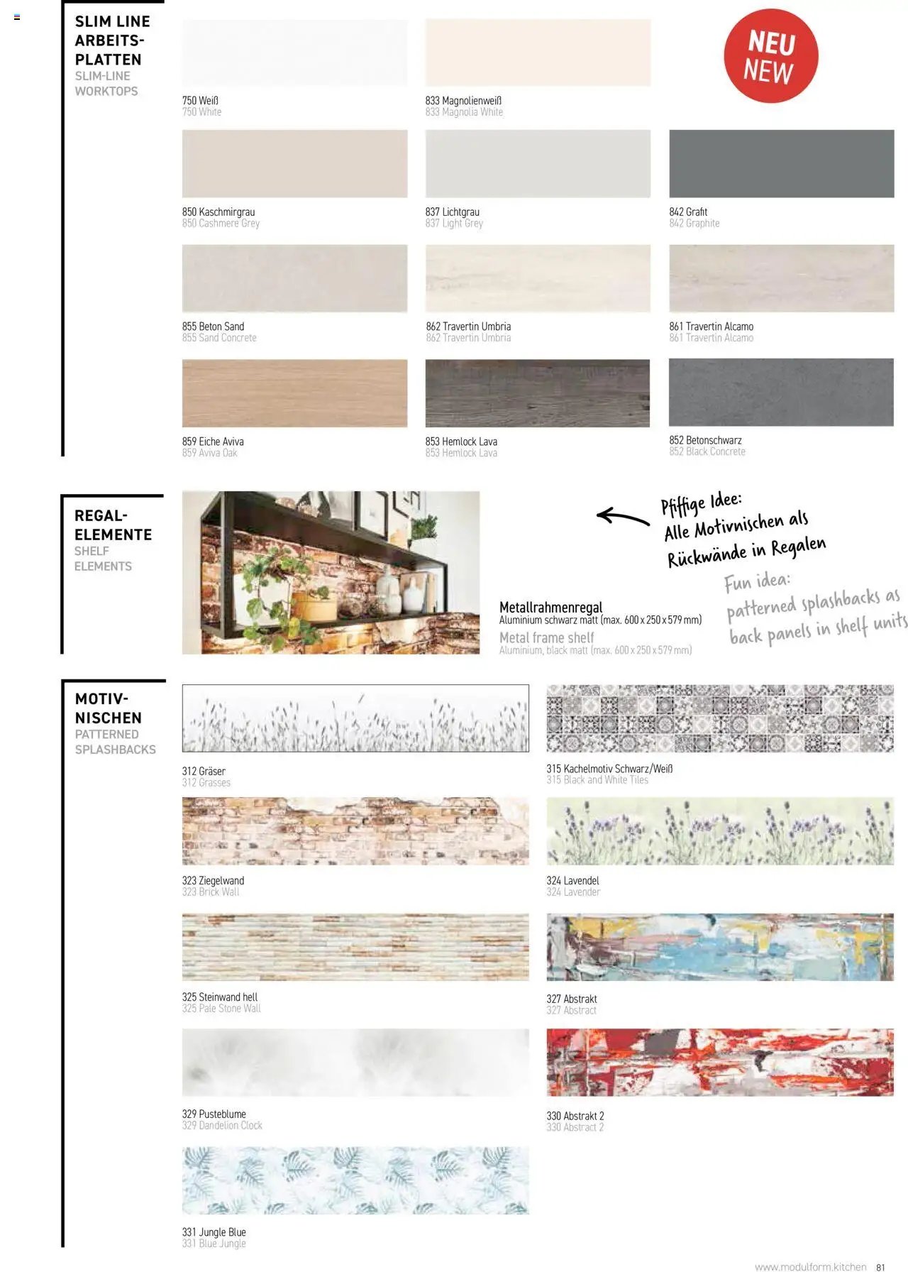 Ostermann Modulform Küchenprospekt 