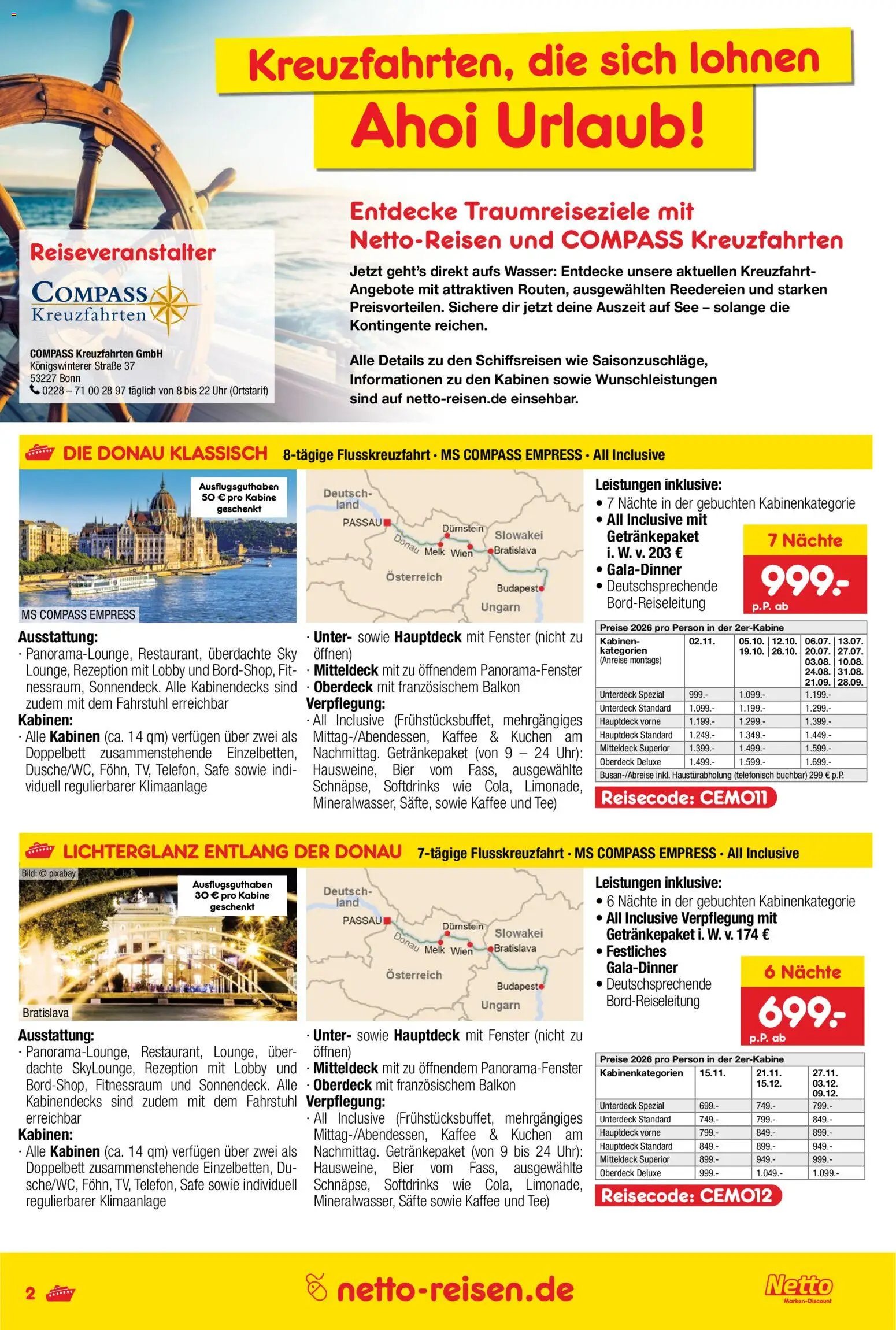 Netto Reisen Kreuzfahrten