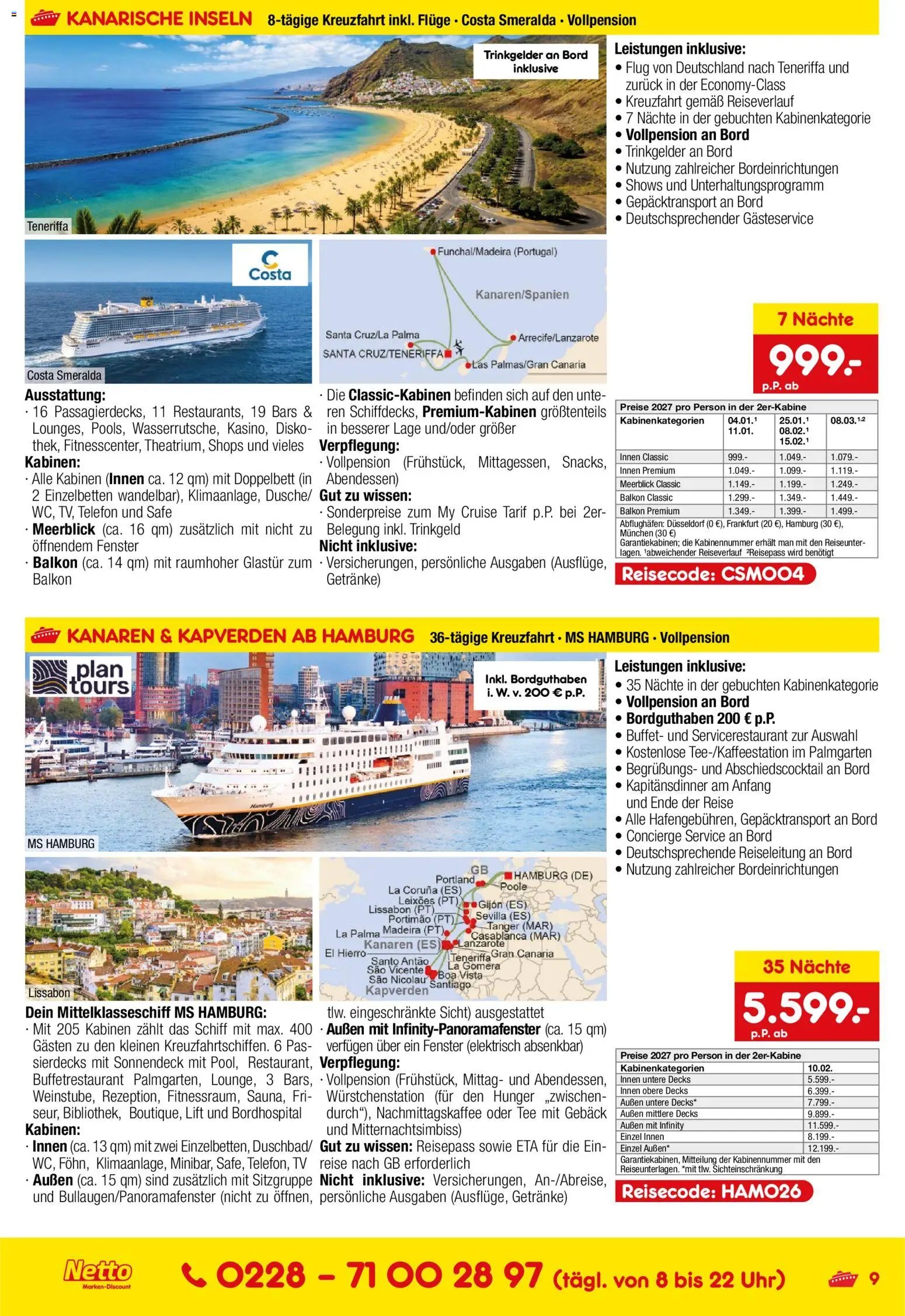 Netto Reisen Kreuzfahrten