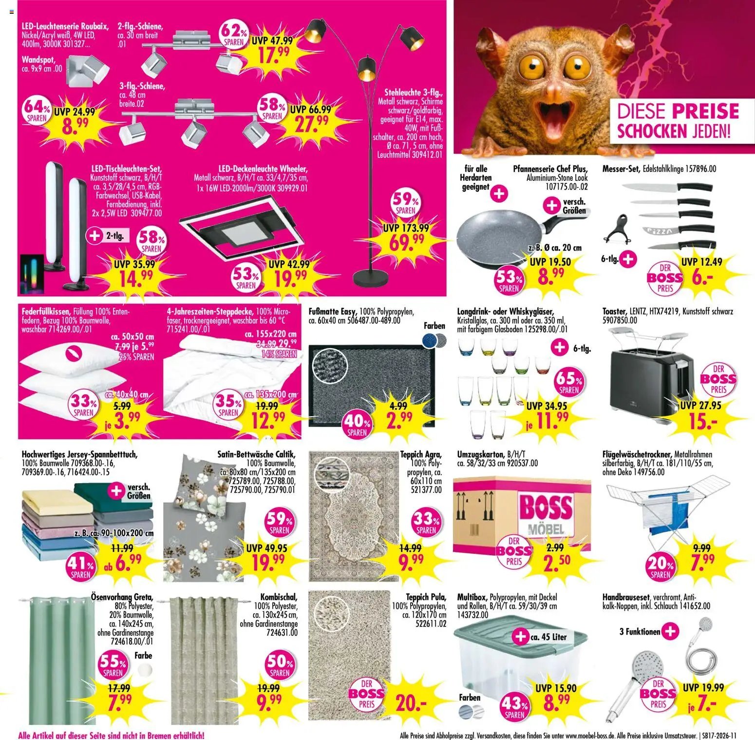 SB Möbel Boss Prospekt Weißenfels/Borau