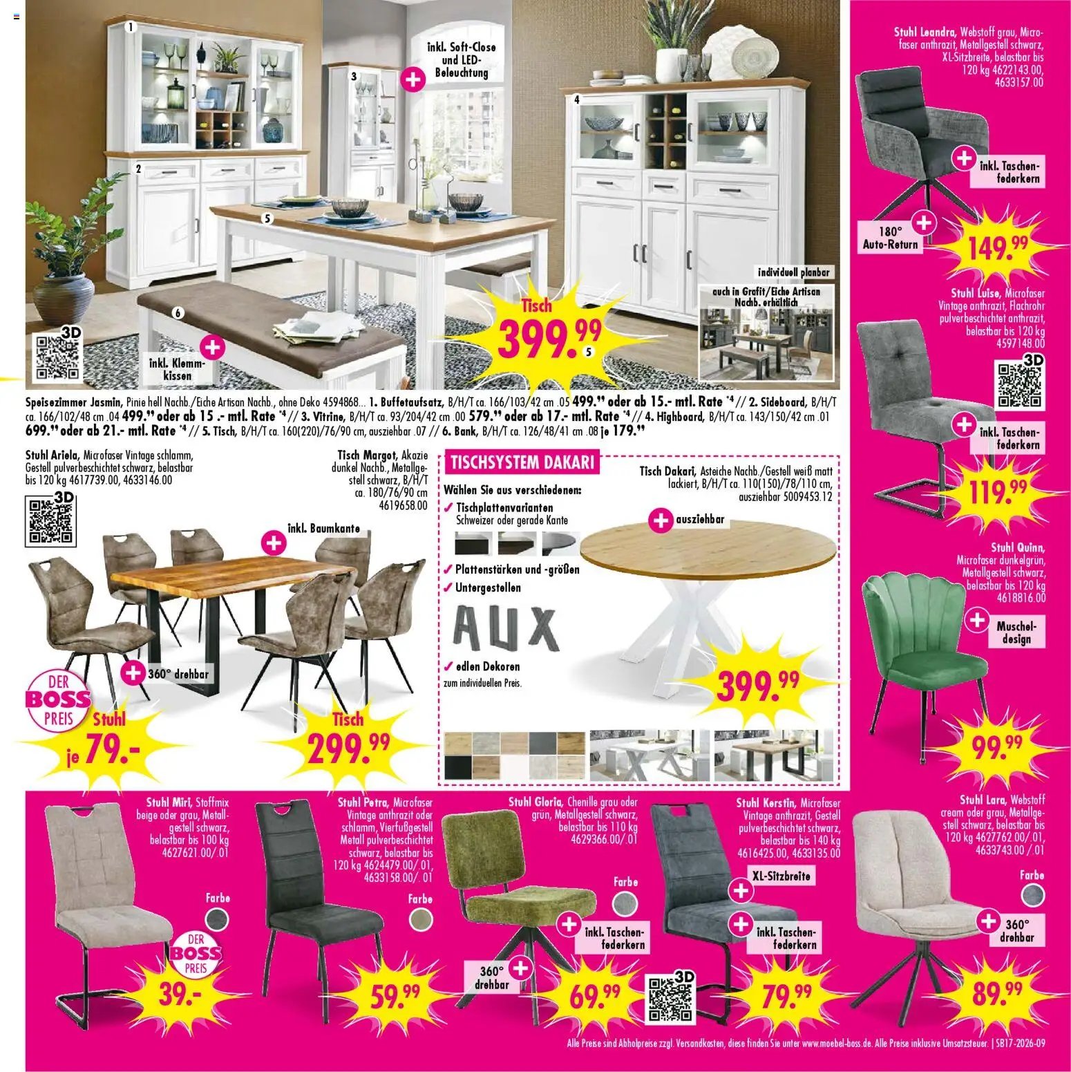 SB Möbel Boss Prospekt Weißenfels/Borau