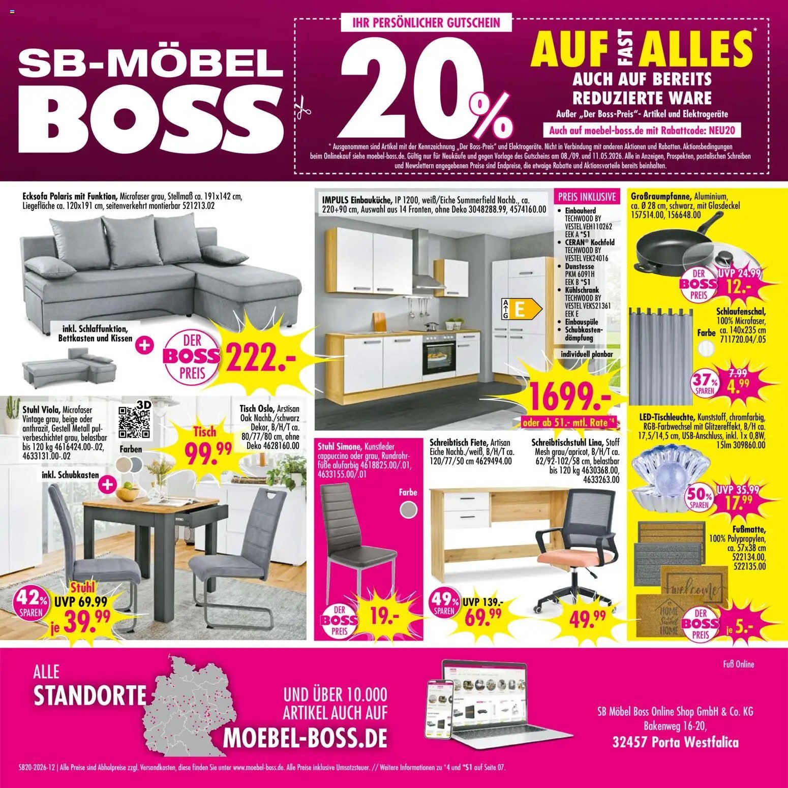 SB Möbel Boss Prospekt 	 (2026-05-09 - 2026-05-15)