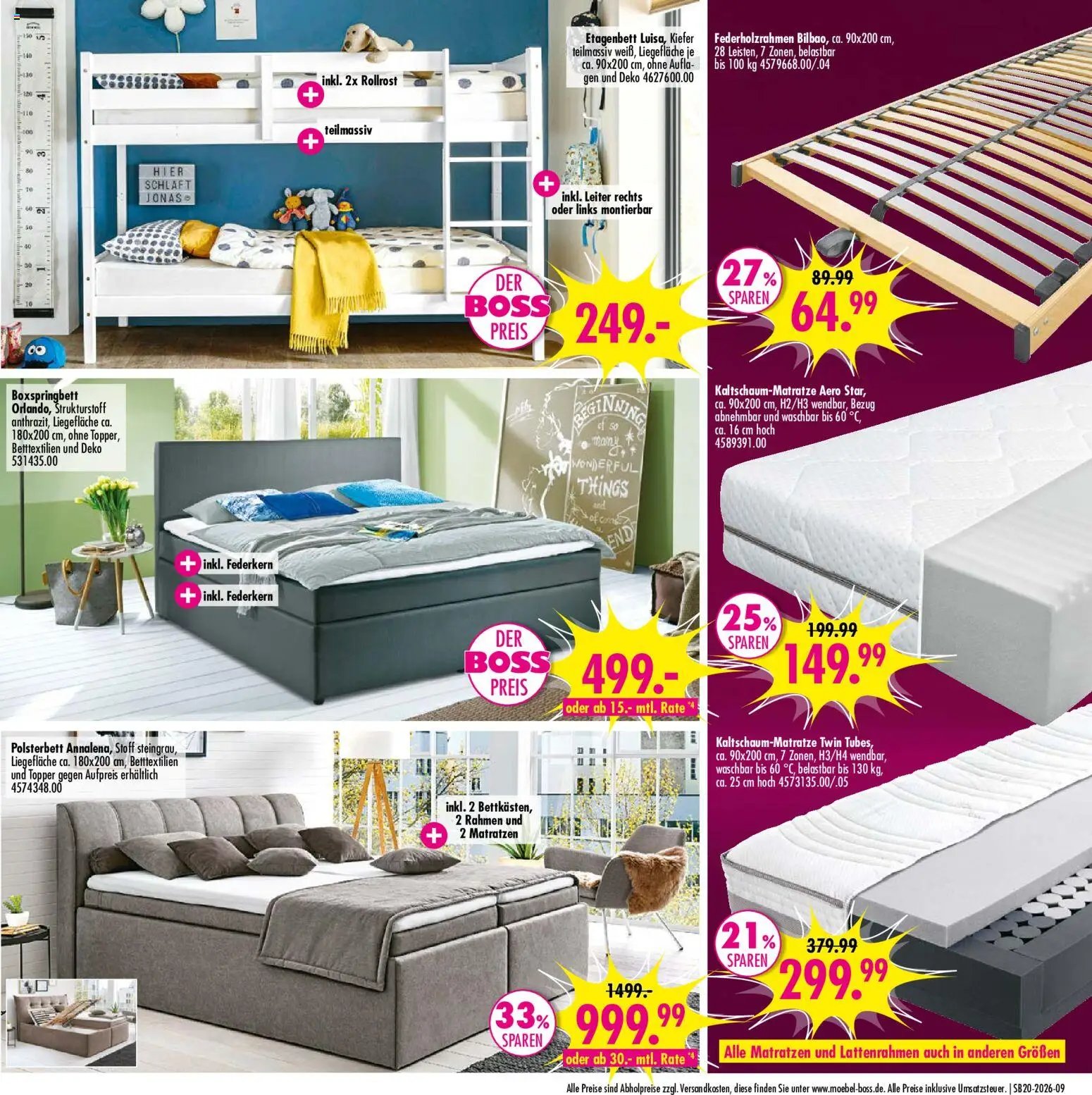 SB Möbel Boss Prospekt 	 (2026-05-09 - 2026-05-15)