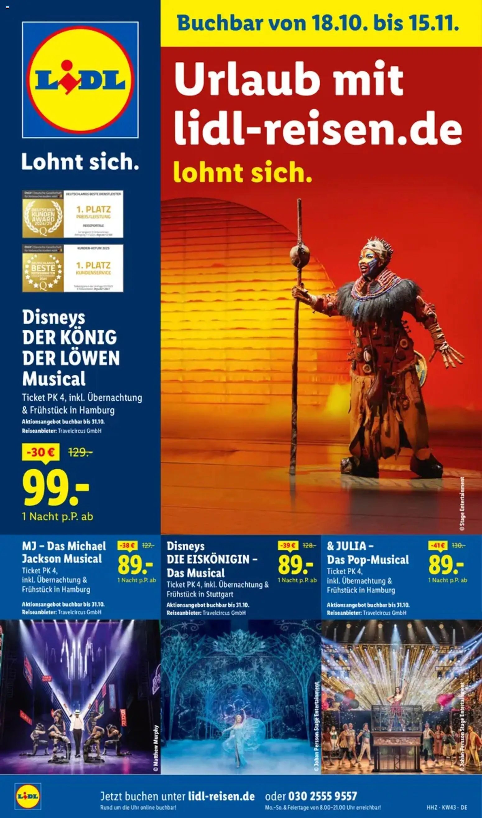 Lidl Reisen Aktions-Reise-Highlights (2025-10-18 - 2025-11-15)