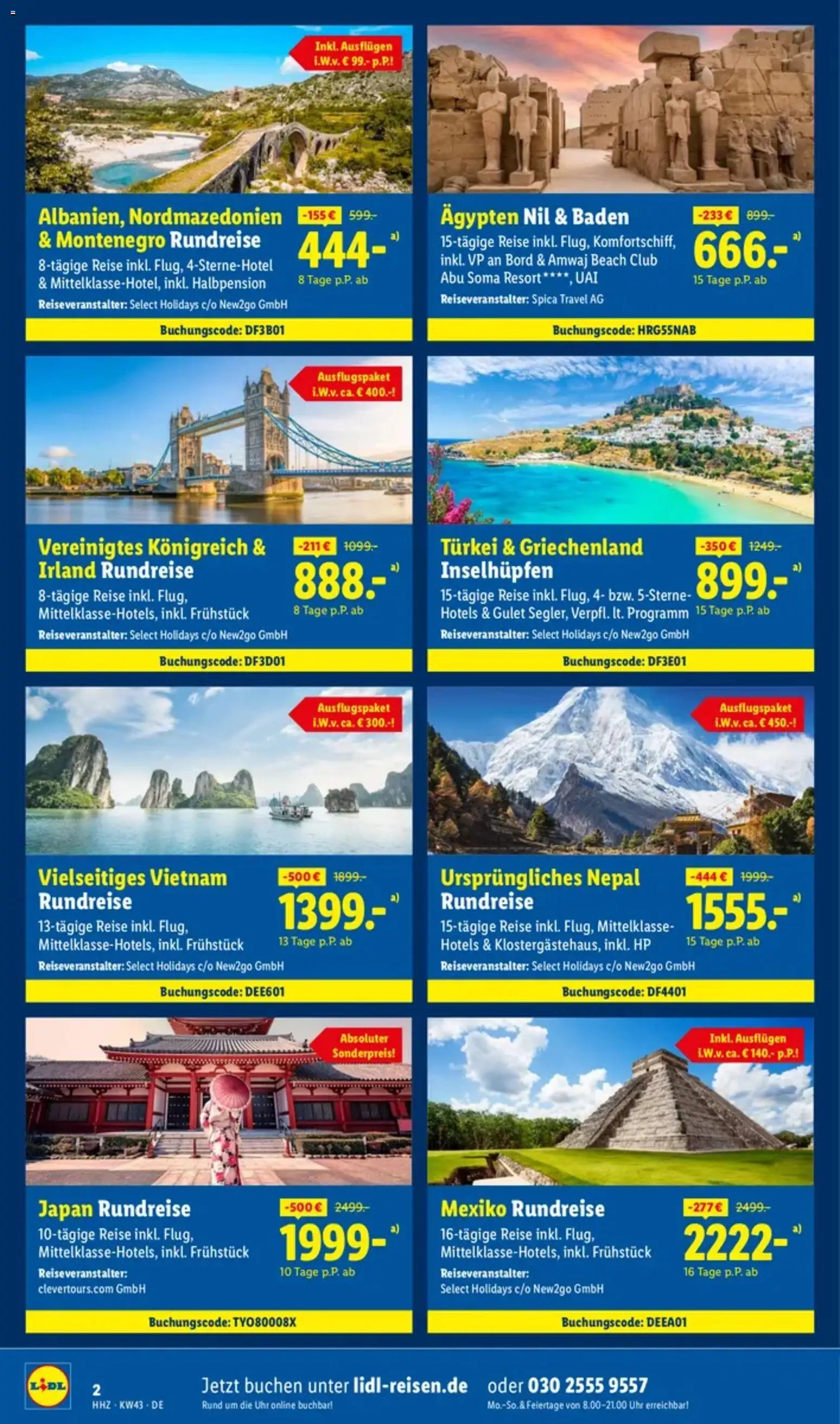 Lidl Reisen Aktions-Reise-Highlights (2025-10-18 - 2025-11-15)