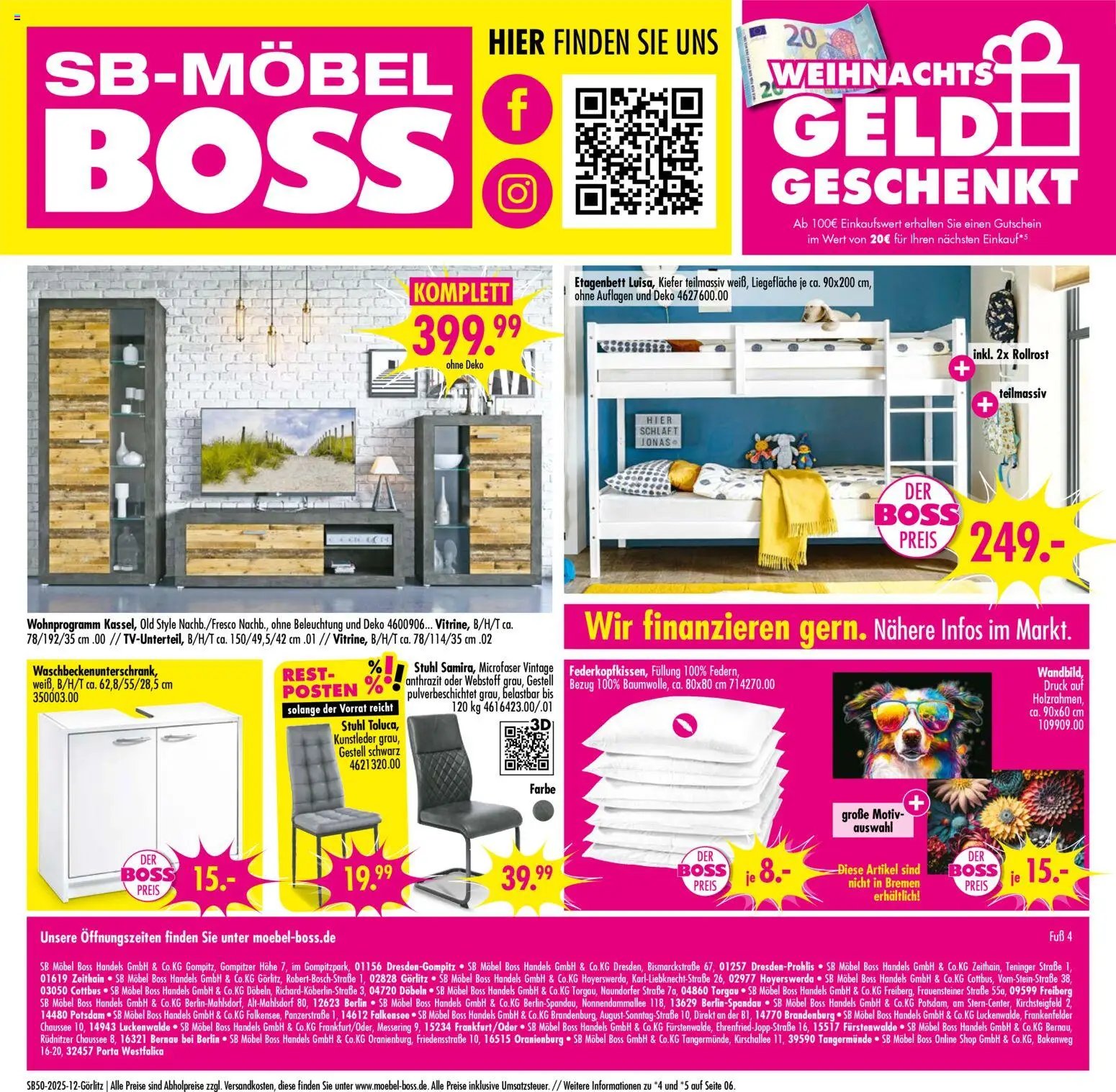 SB Möbel Boss Prospekt Görlitz	 (2025-12-06 - 2025-12-12)