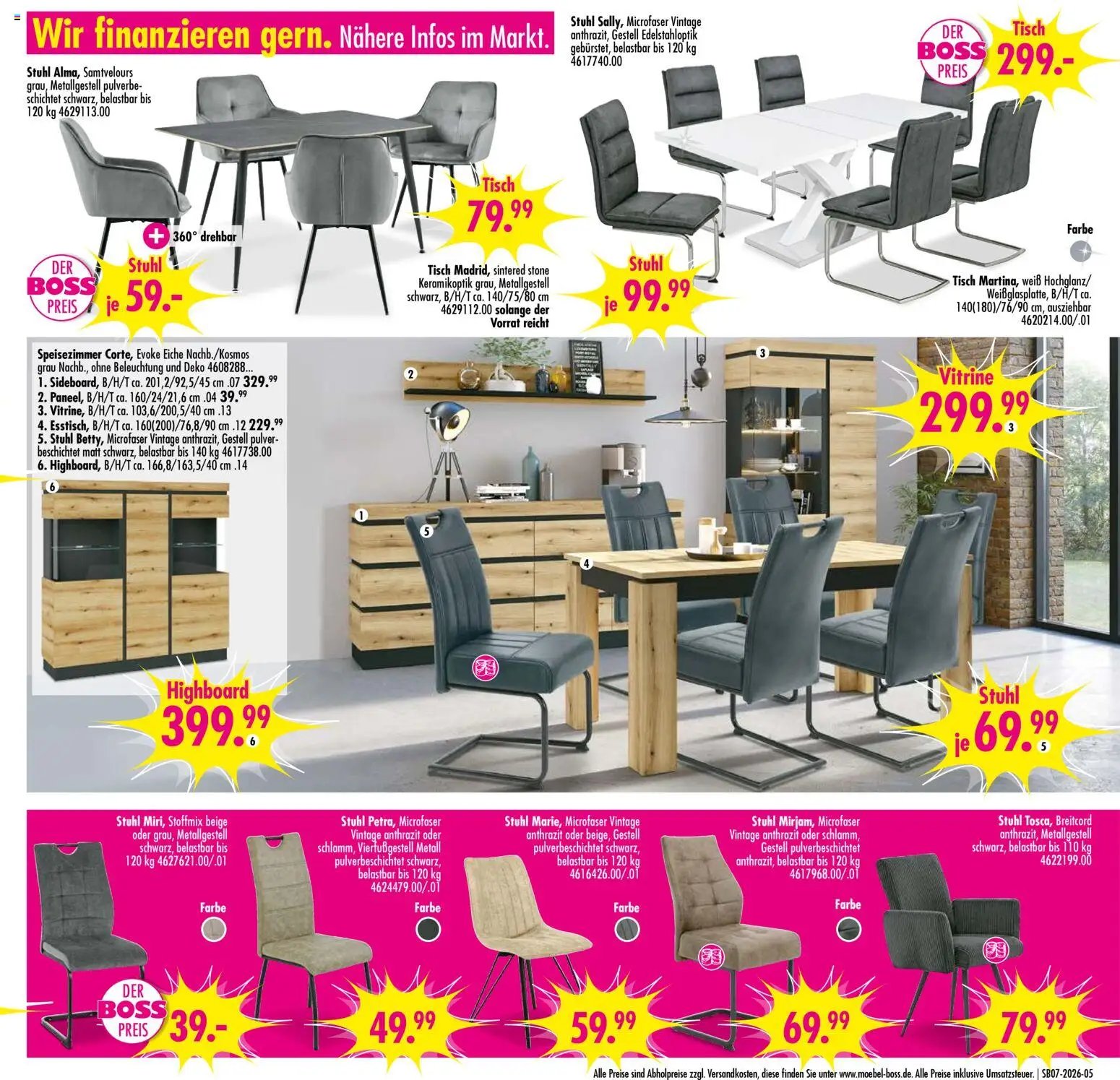 SB Möbel Boss Prospekt 	