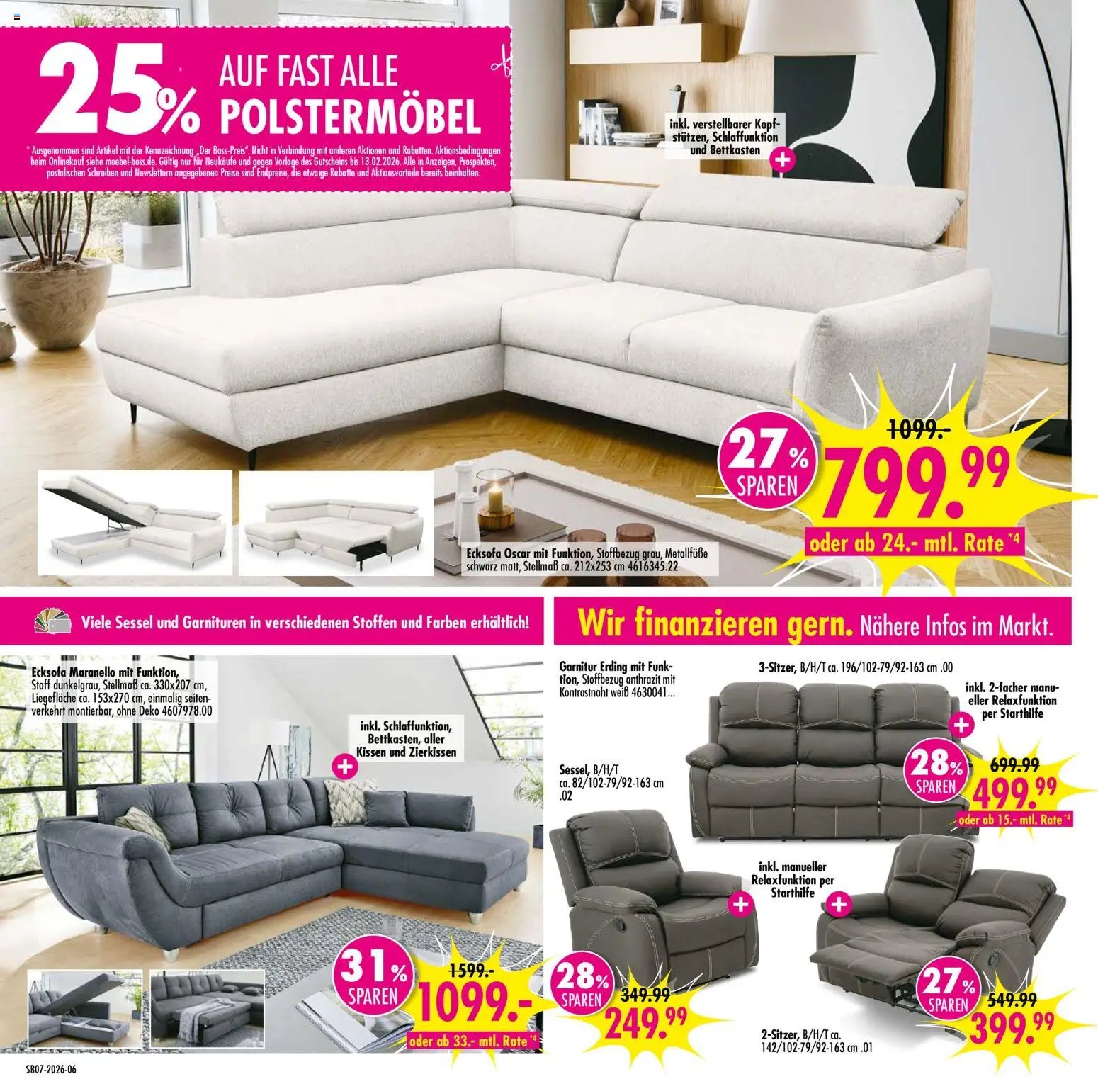 SB Möbel Boss Prospekt 	