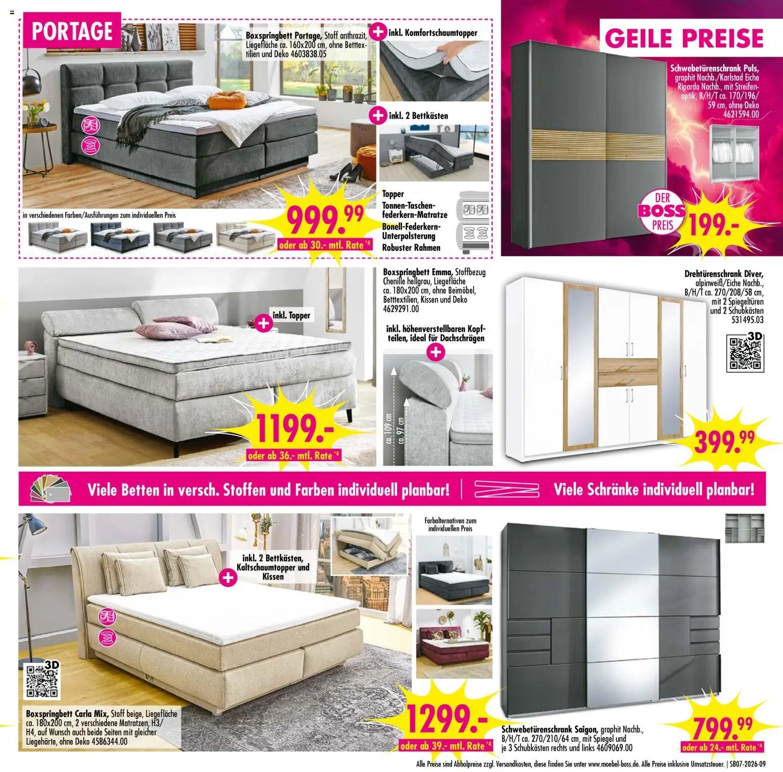 SB Möbel Boss Prospekt 	