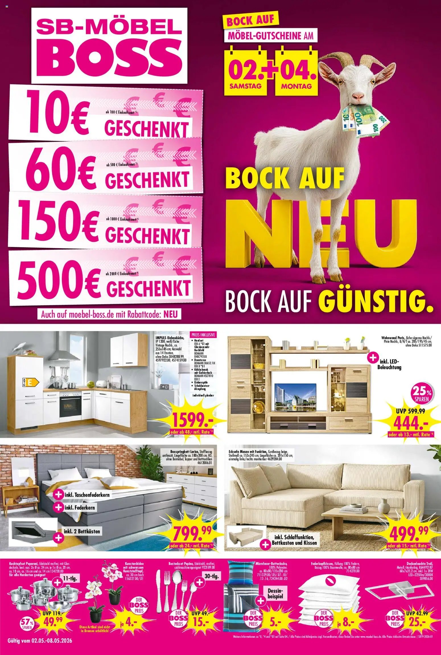 SB Möbel Boss Prospekt 	