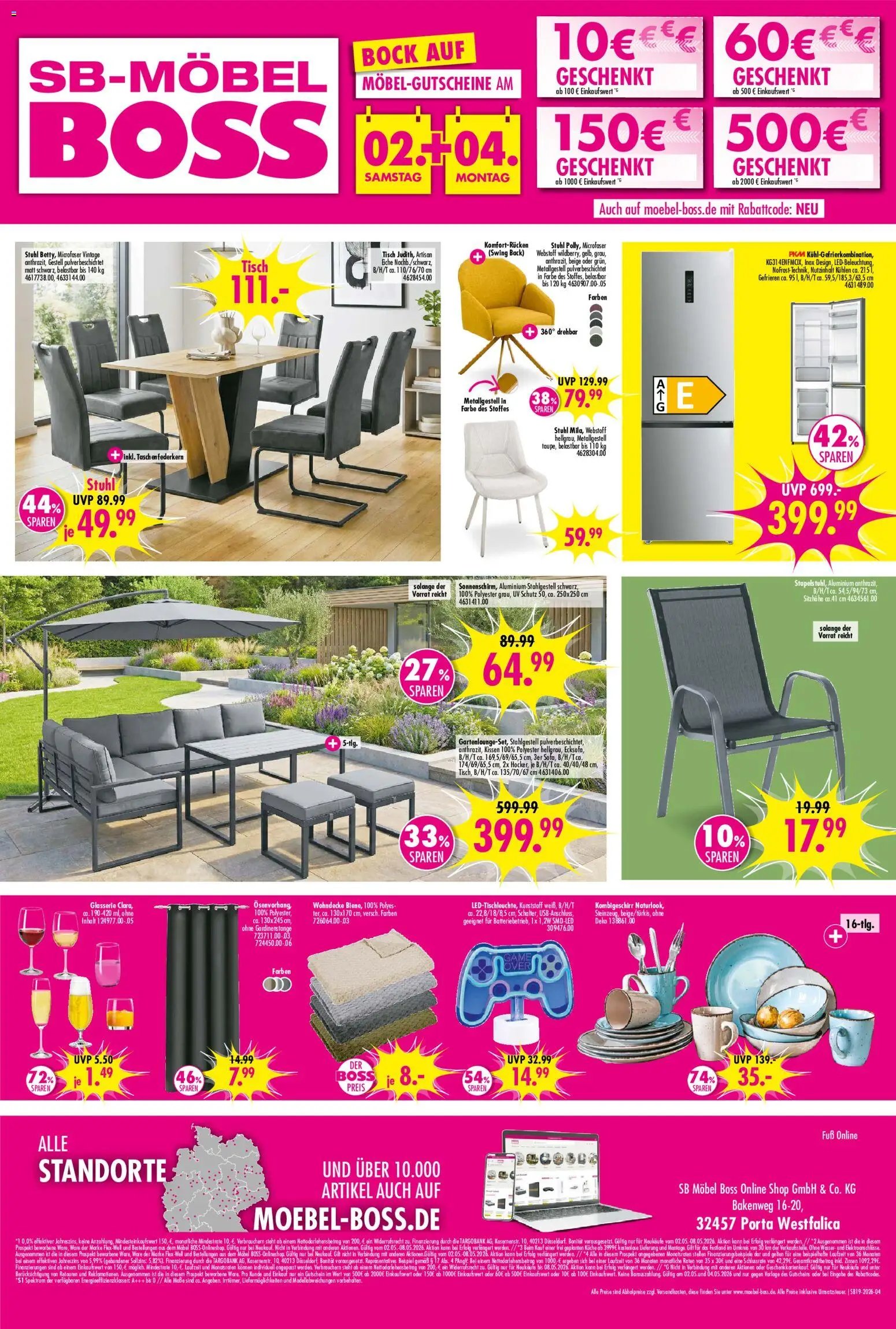 SB Möbel Boss Prospekt 	