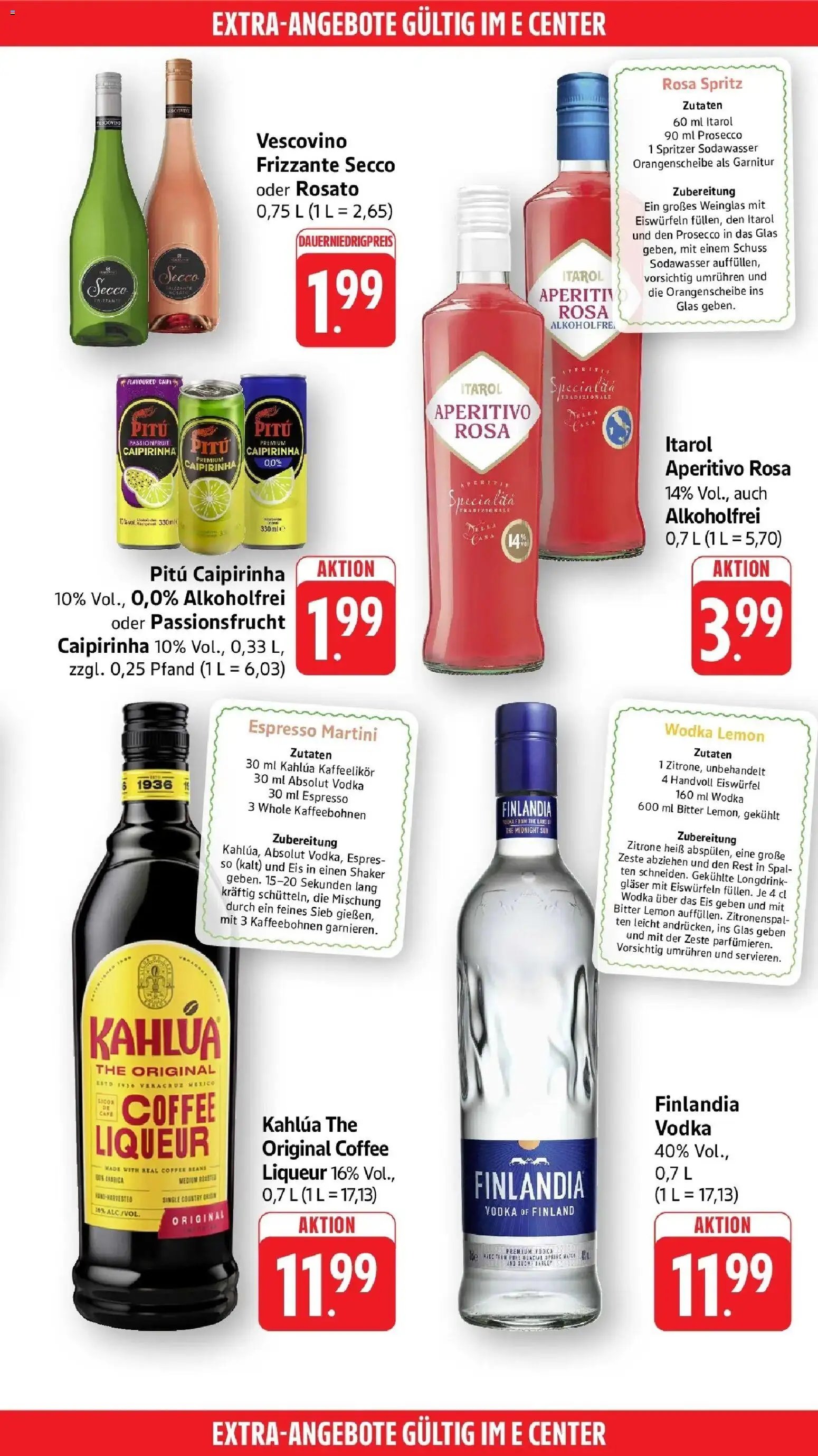 E center - E center: Wochenangebote