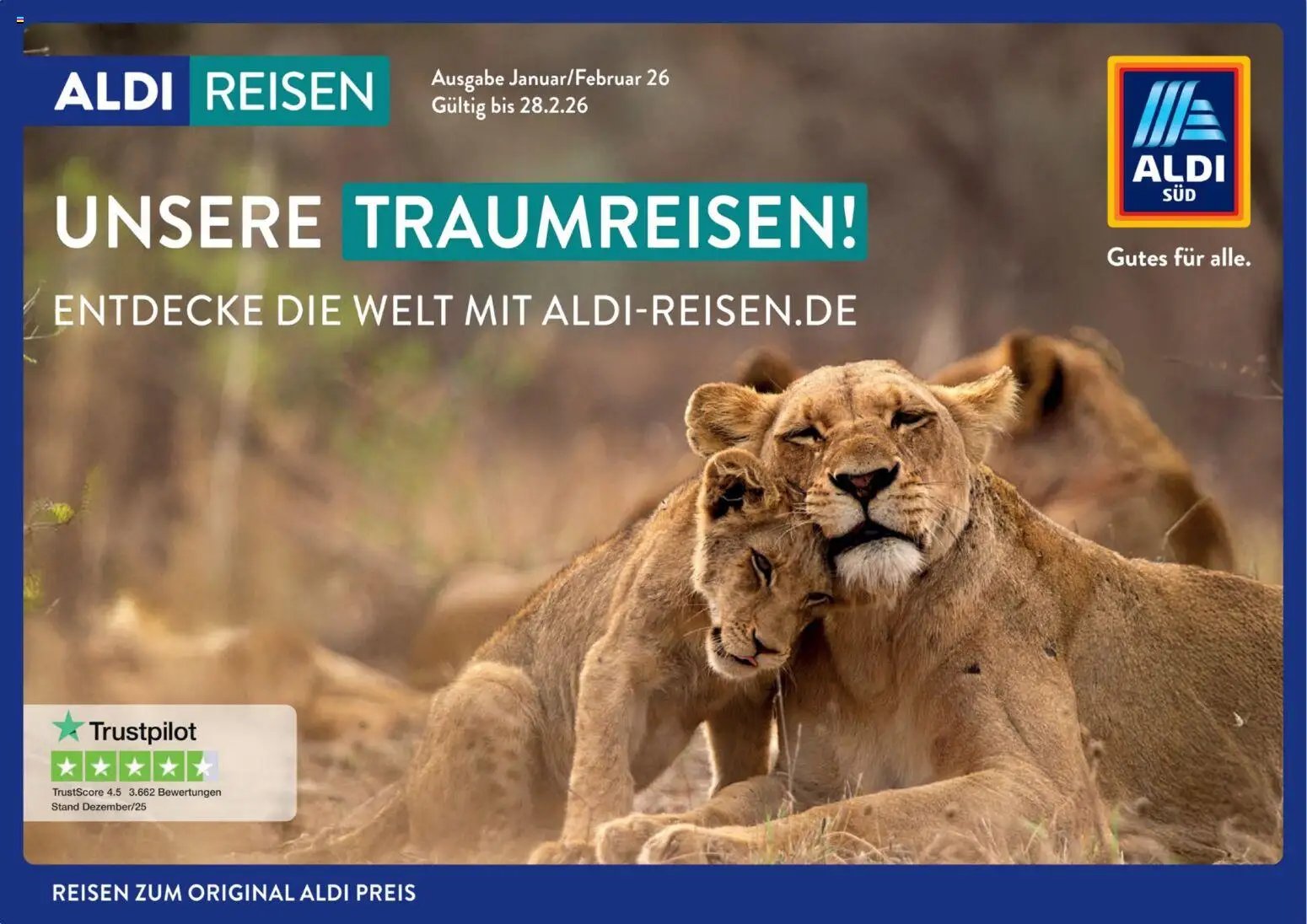 Aldi Reisen Unsere Traumreisen (2026-01-01 - 2026-02-28)