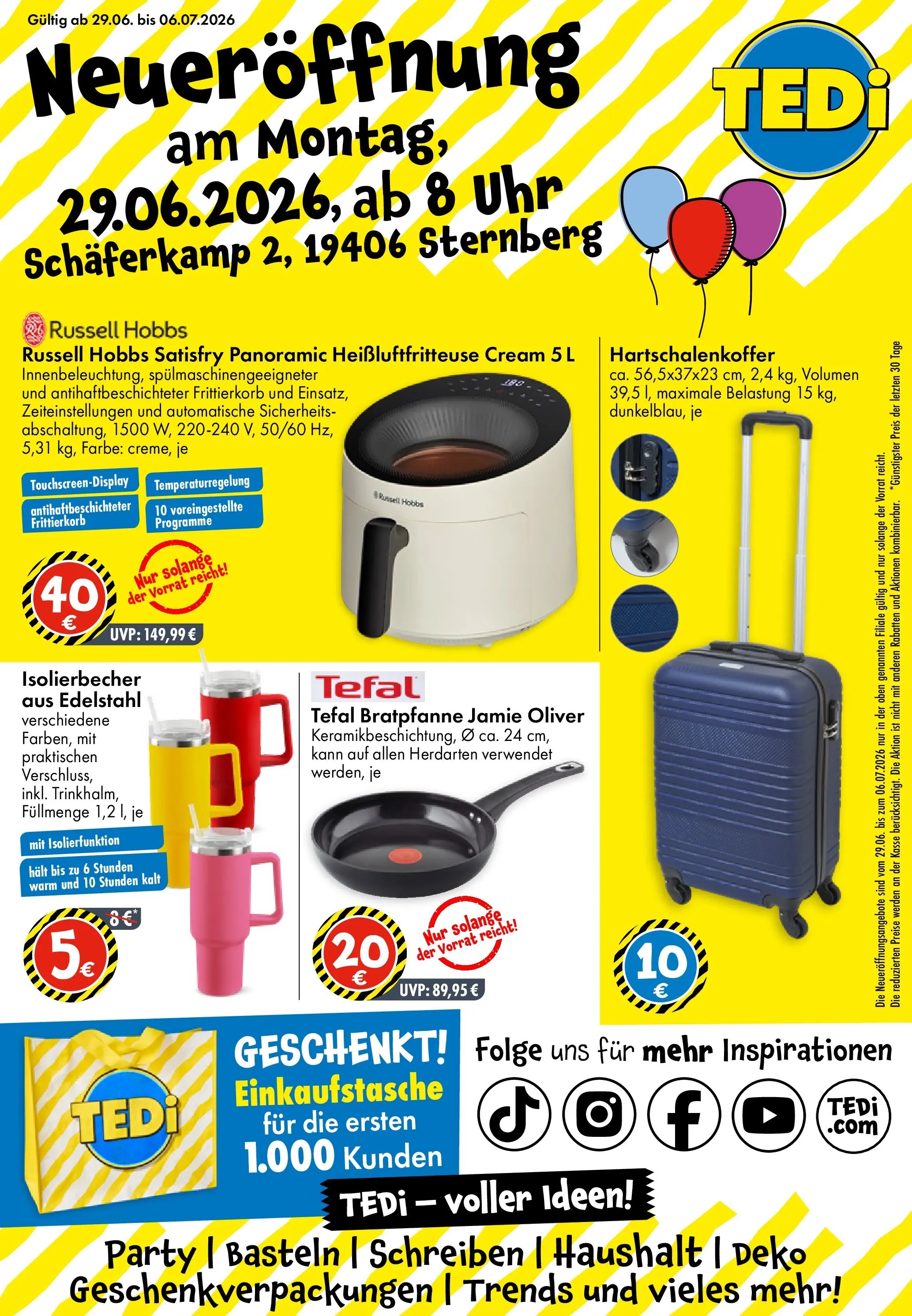 TEDi Neueröffnung Sternberg