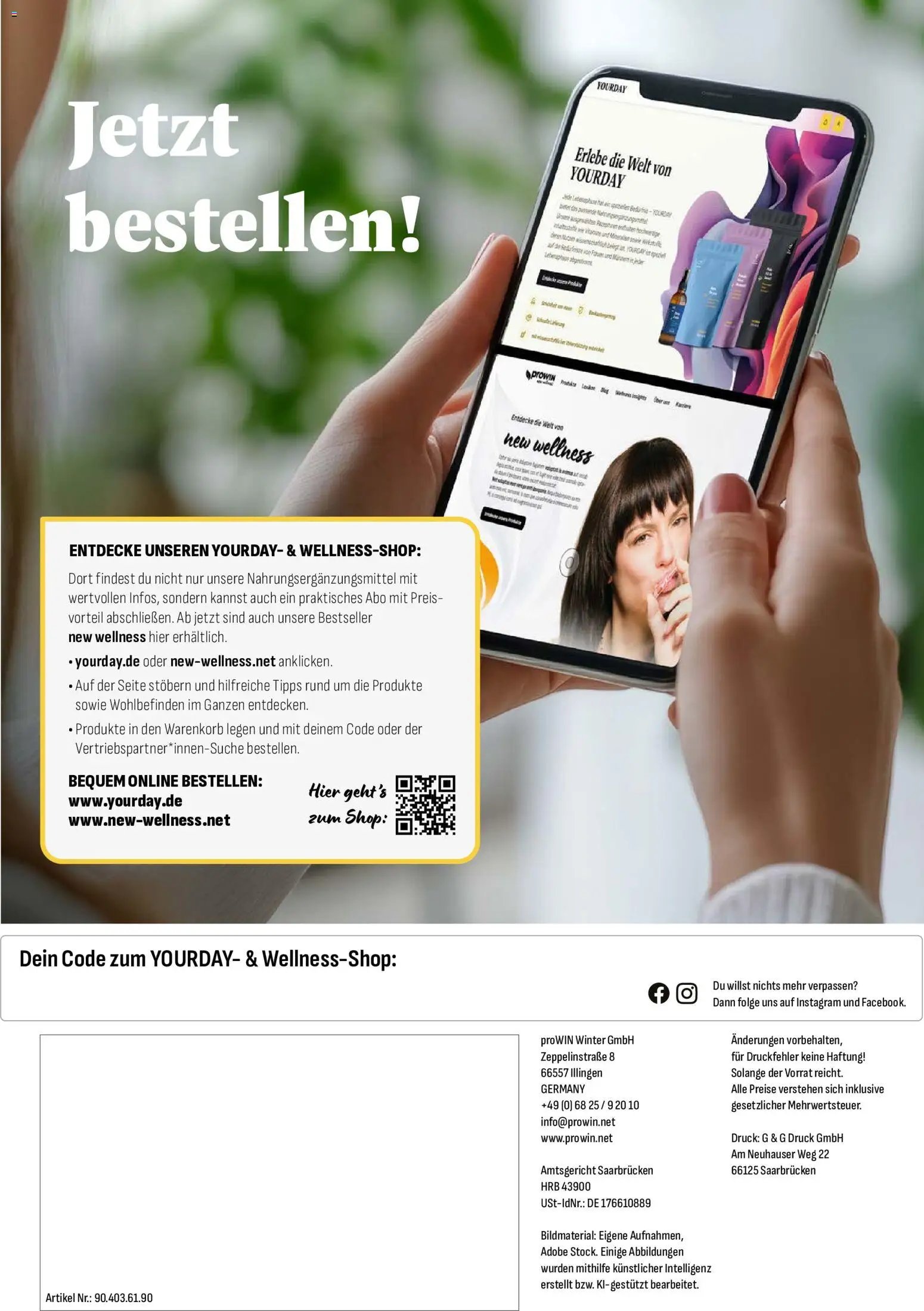 Katalog ProWin New Wellness Oktober 2026 / März 2027