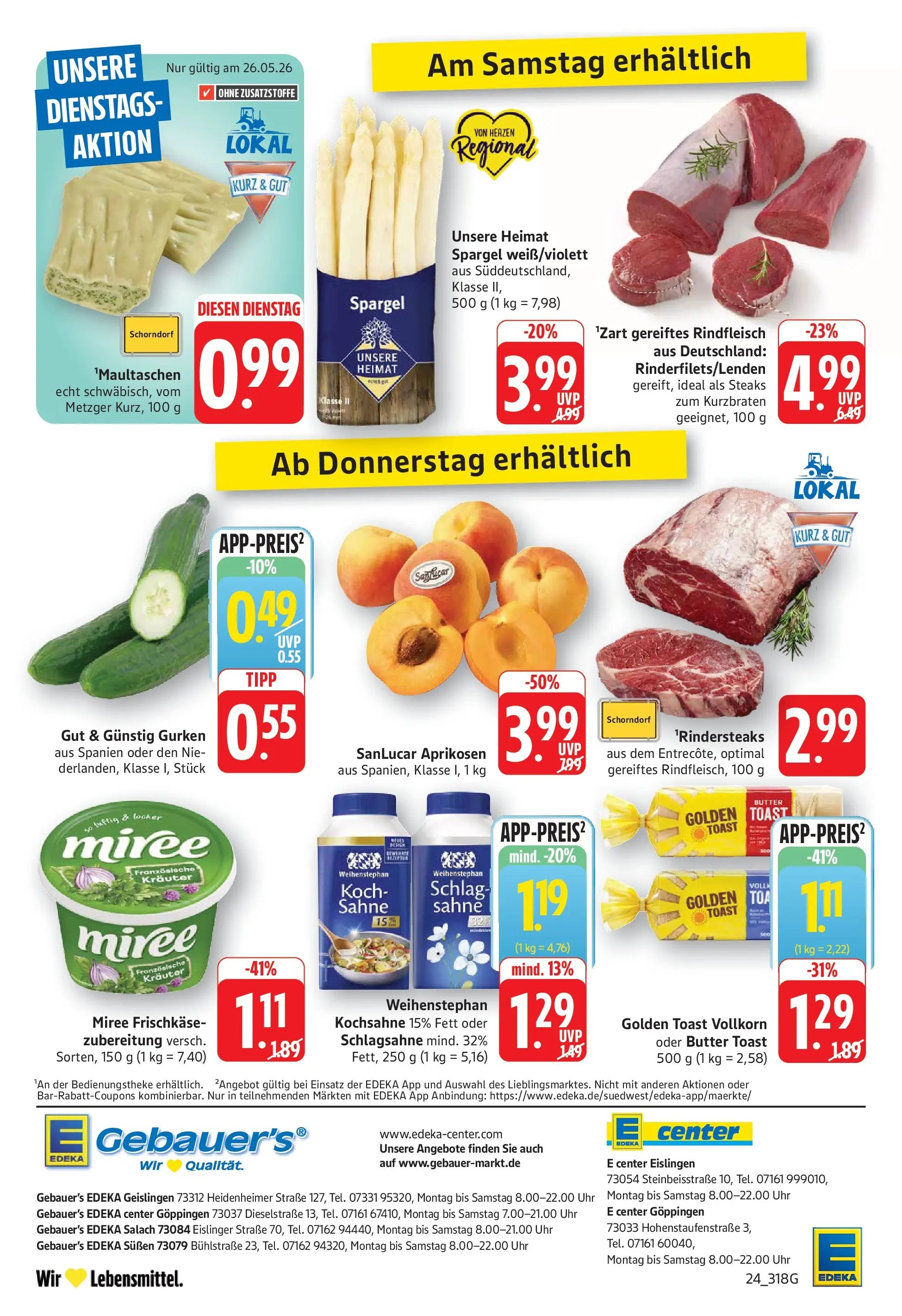 Edeka prospekt Geislingen
