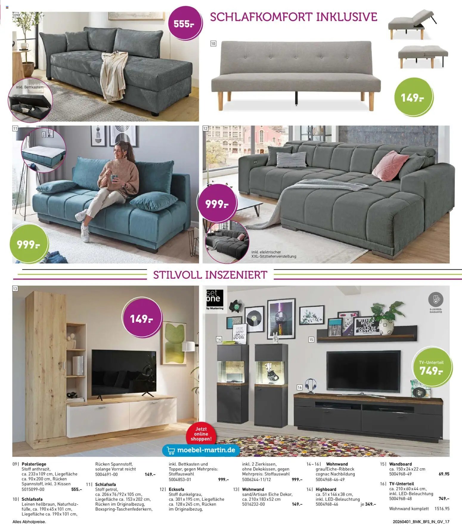 Möbel Martin Prospekt 	