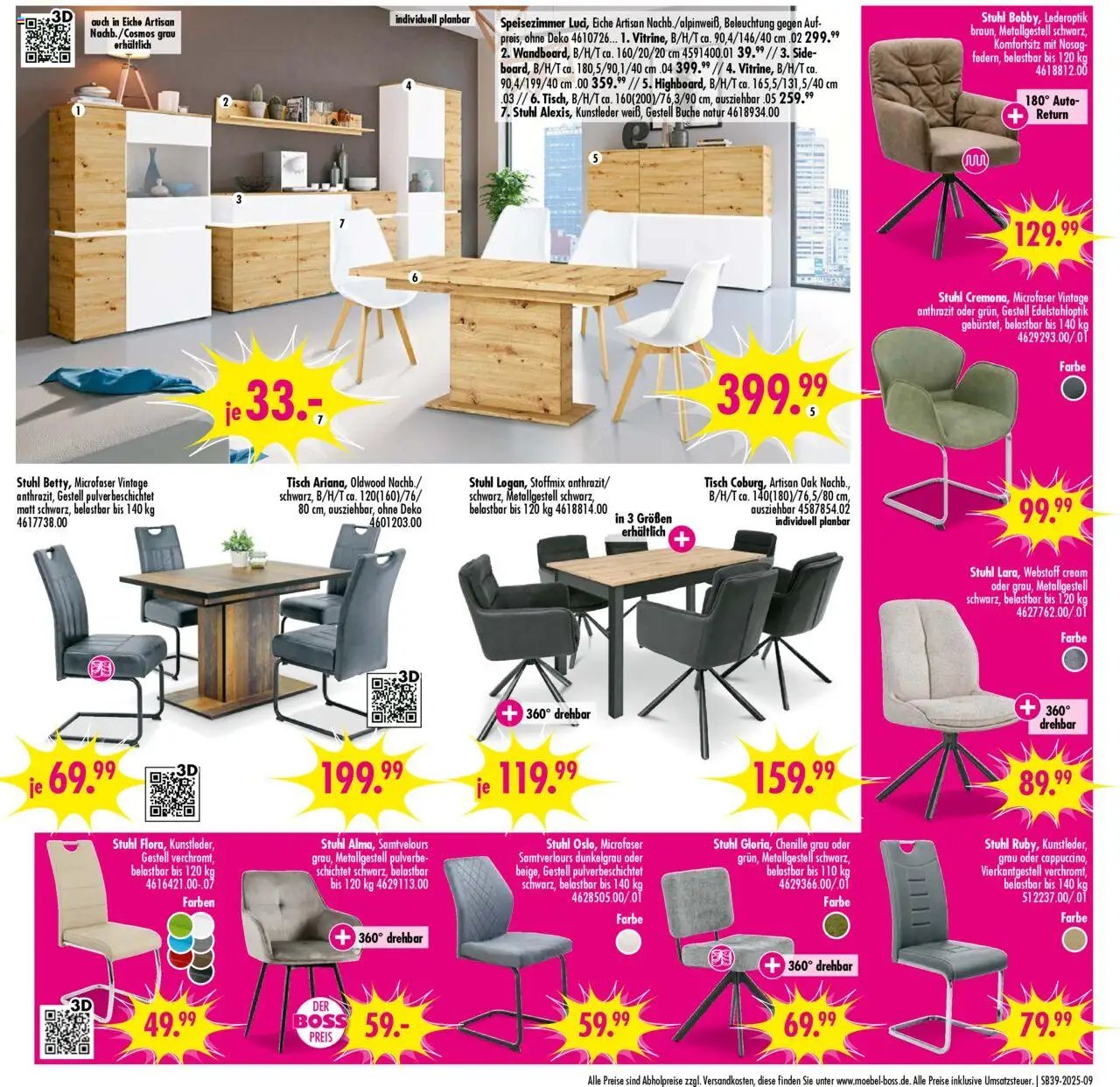 SB Möbel Boss Prospekt 	 (2025-09-20 - 2025-09-26) | 9