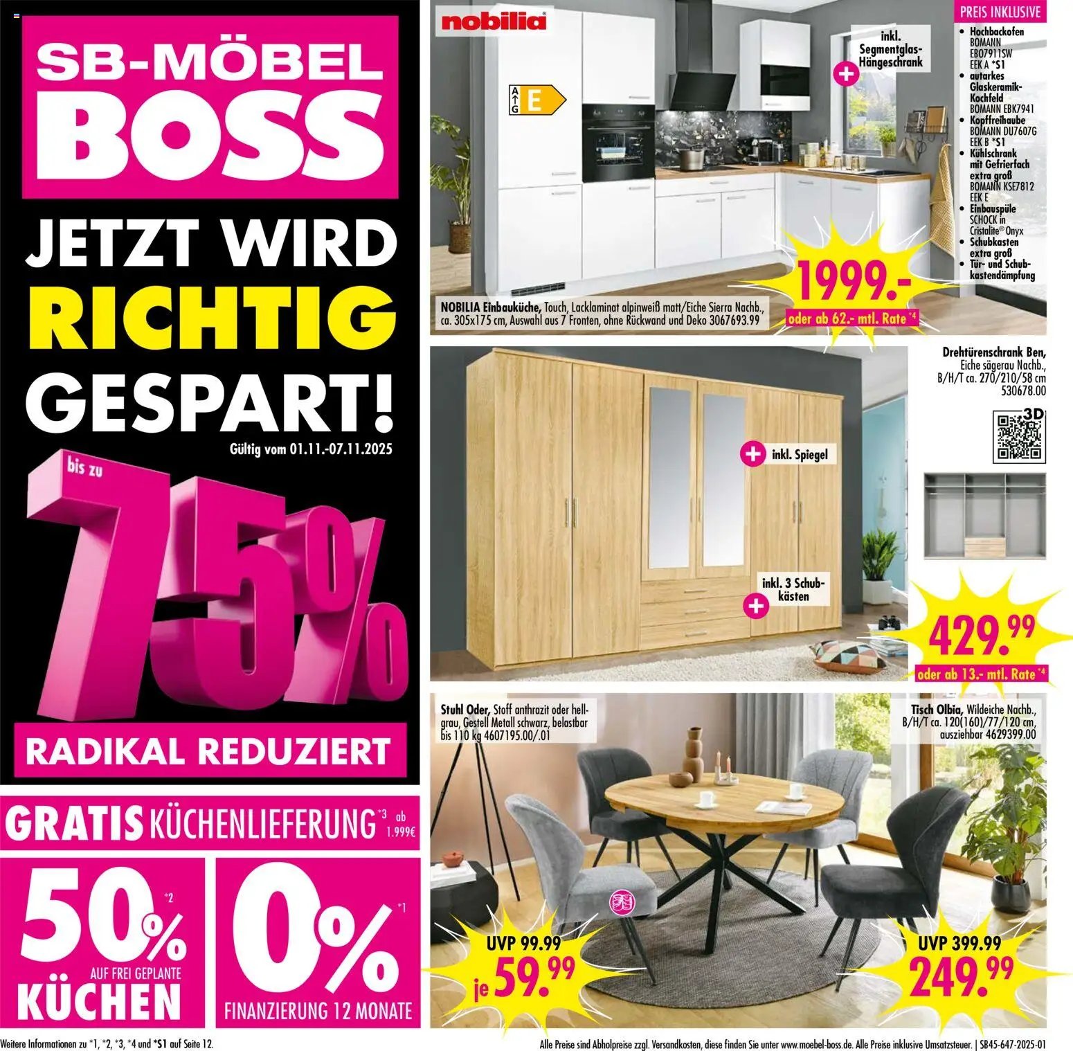 SB Möbel Boss Prospekt Neubrandenburg (2025-11-01 - 2025-11-07) | 1