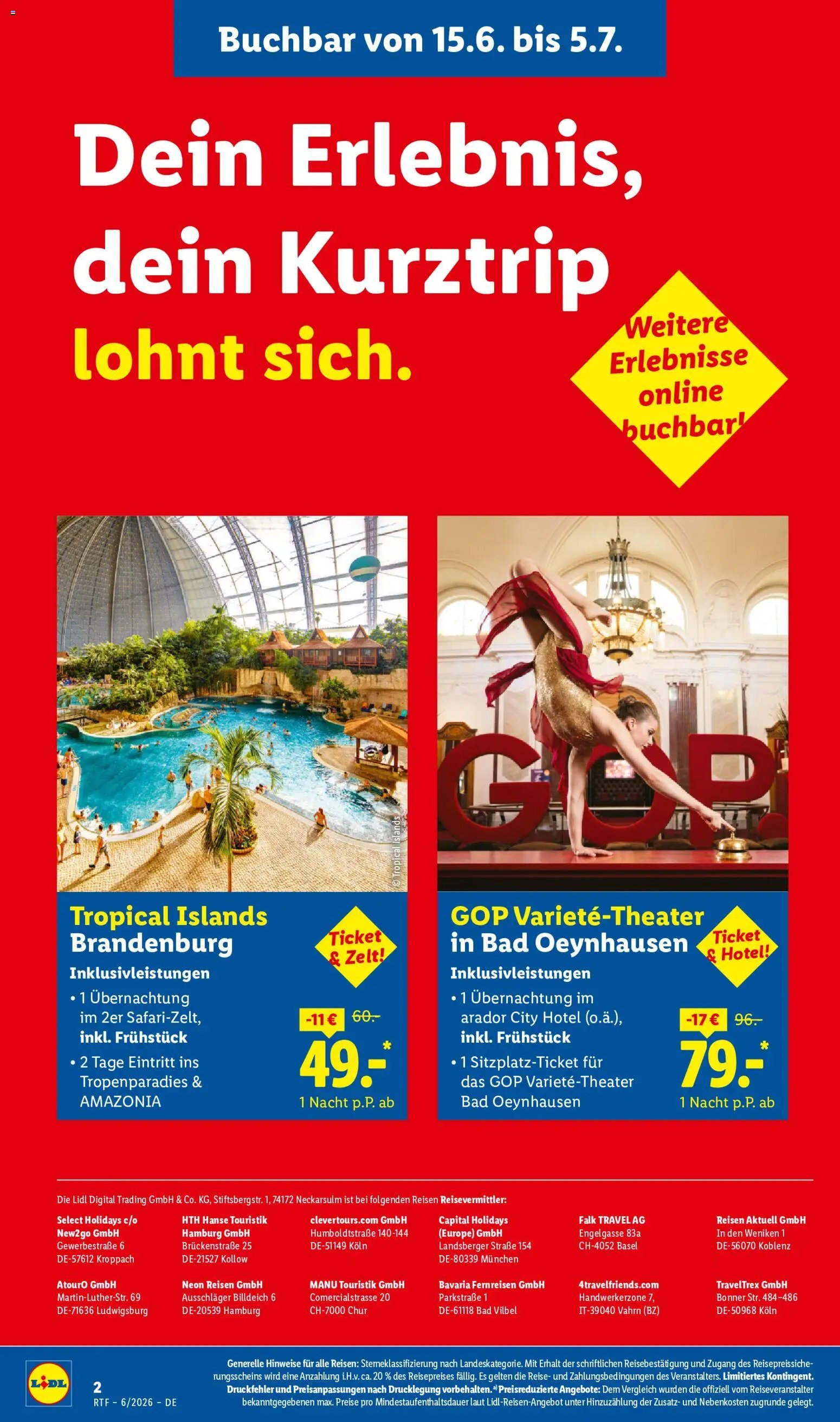 Lidl Reisen Reise-Highlights