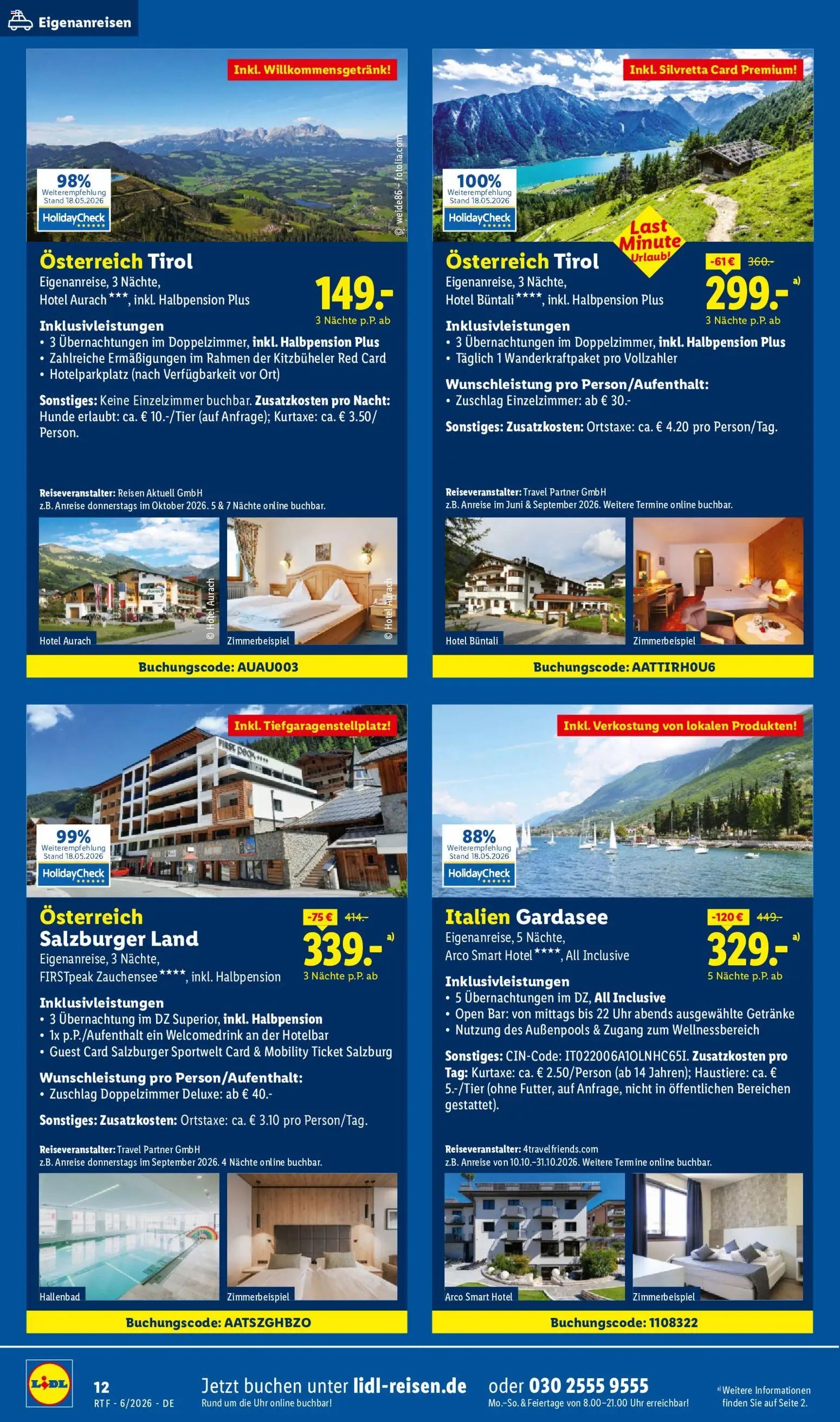 Lidl Reisen Reise-Highlights