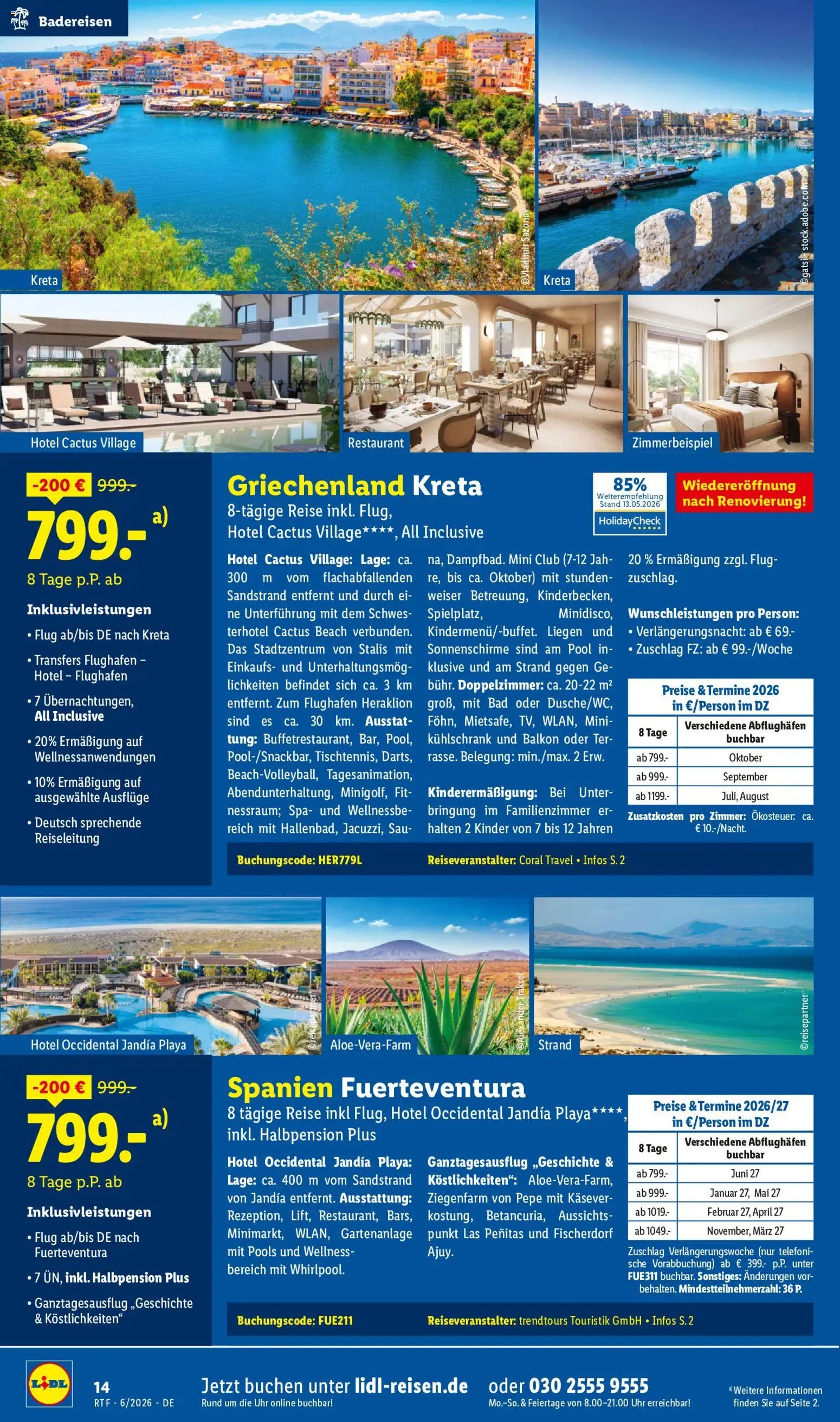 Lidl Reisen Reise-Highlights