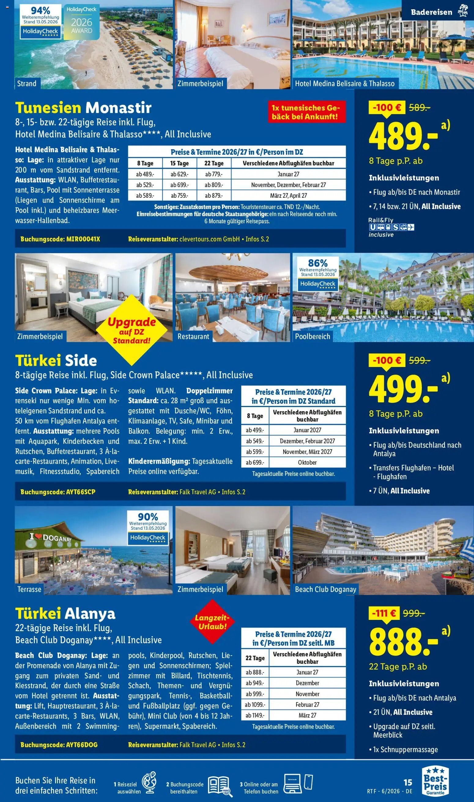 Lidl Reisen Reise-Highlights