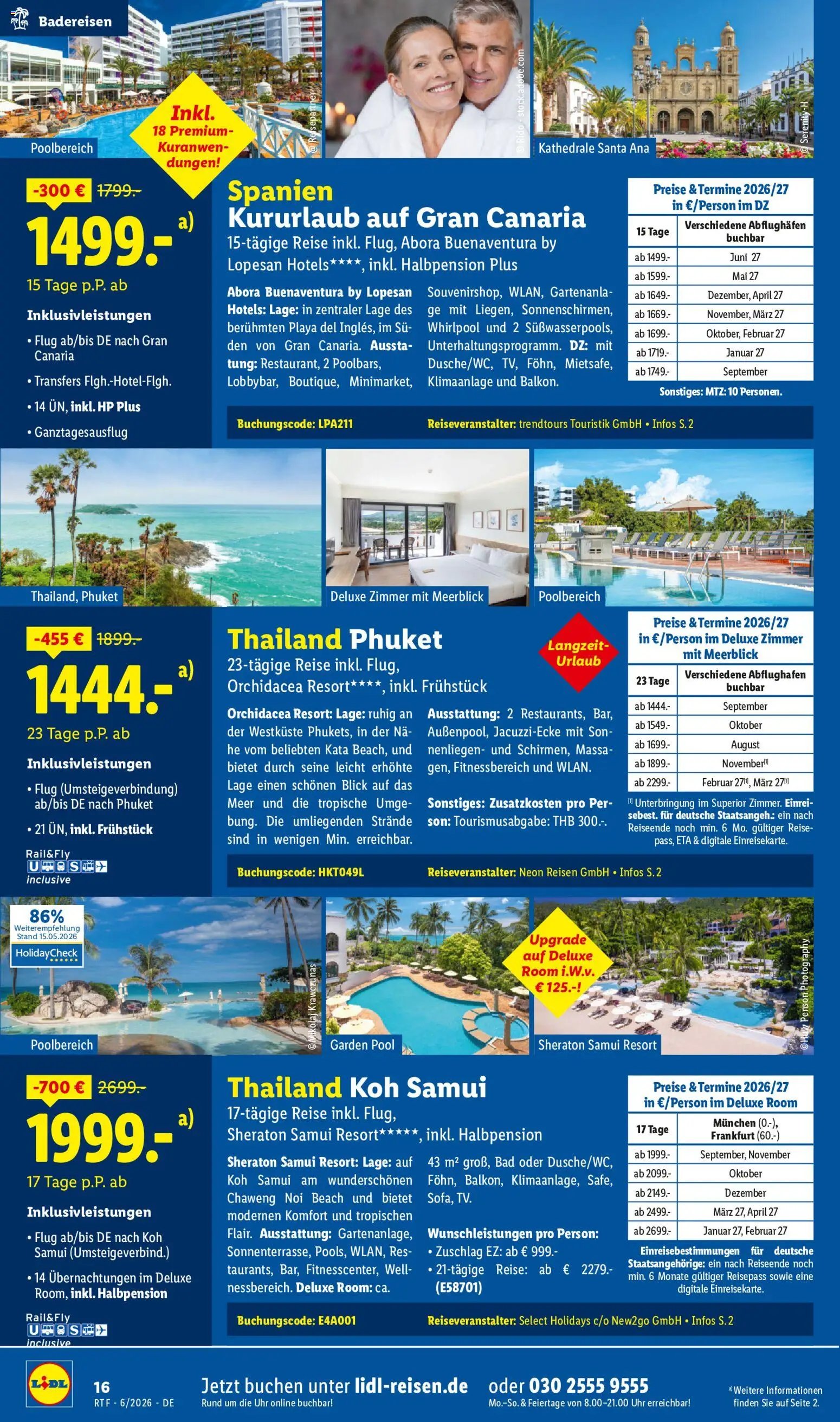 Lidl Reisen Reise-Highlights