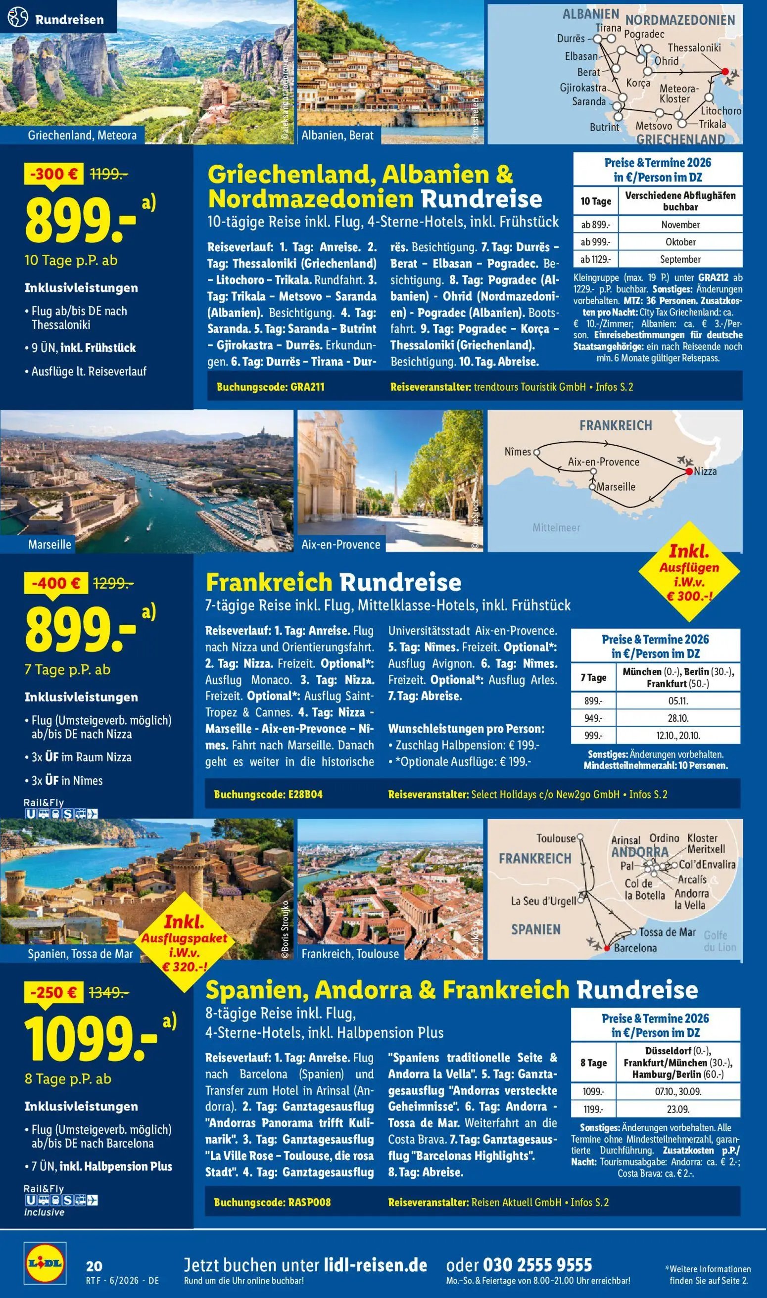 Lidl Reisen Reise-Highlights
