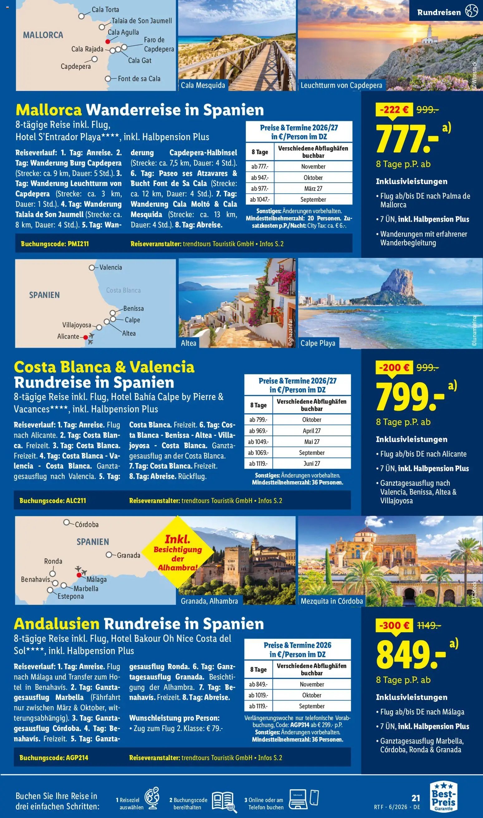Lidl Reisen Reise-Highlights