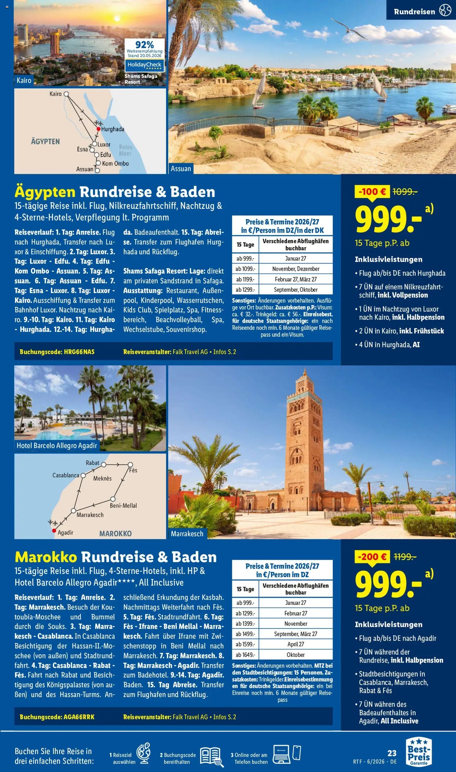 Lidl Reisen Reise-Highlights