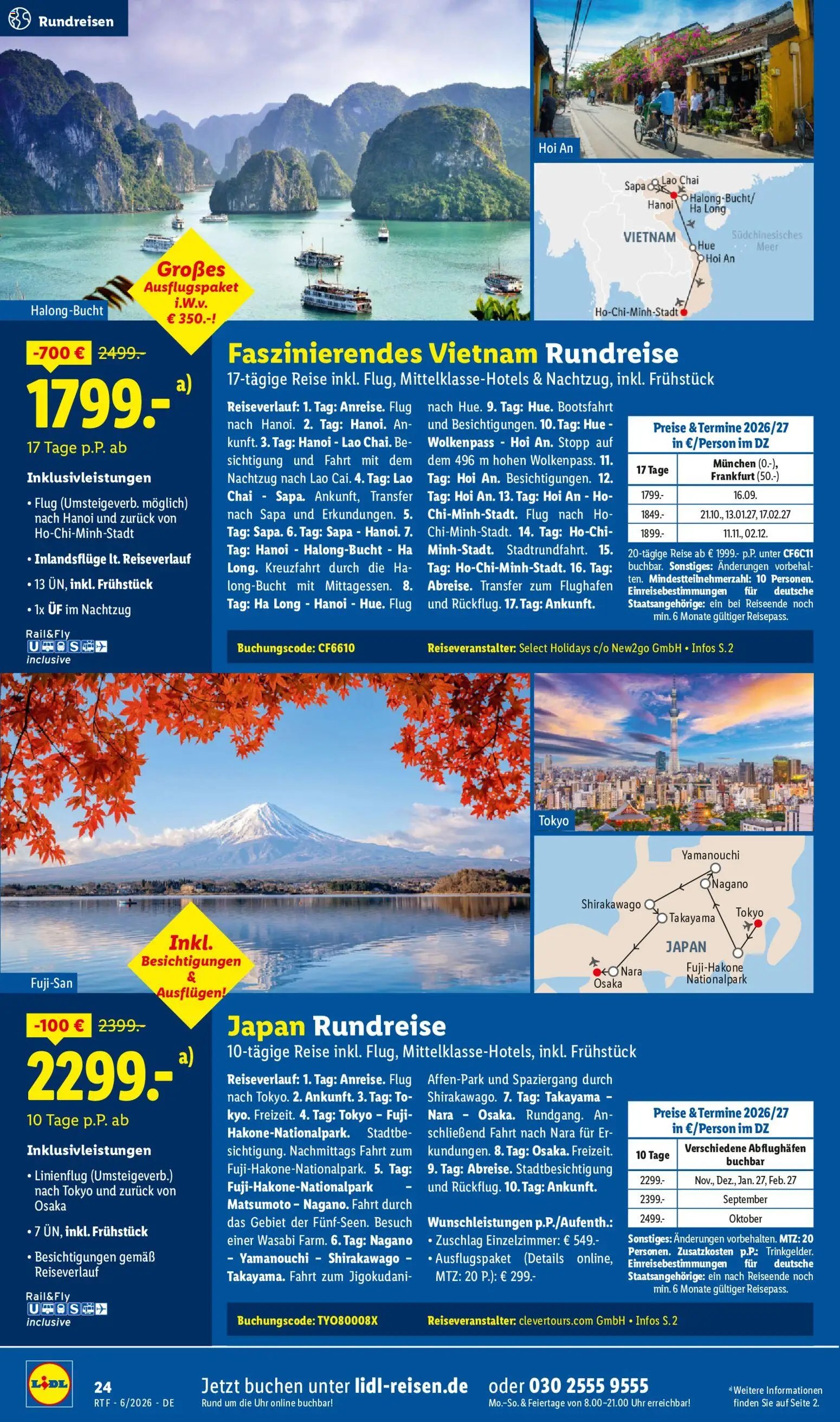 Lidl Reisen Reise-Highlights