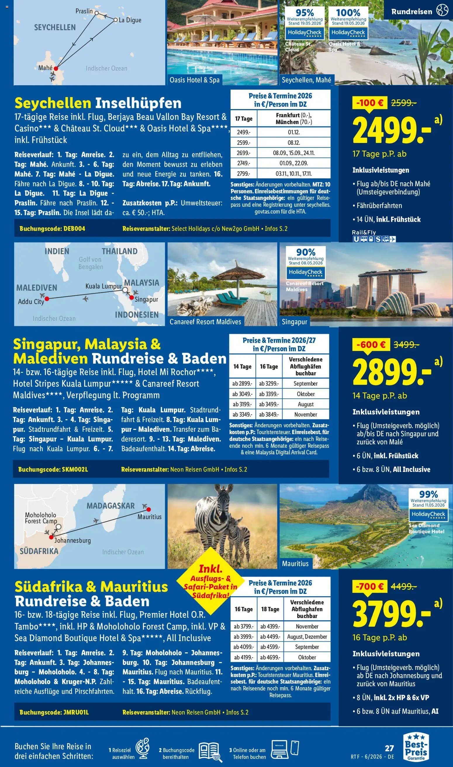 Lidl Reisen Reise-Highlights