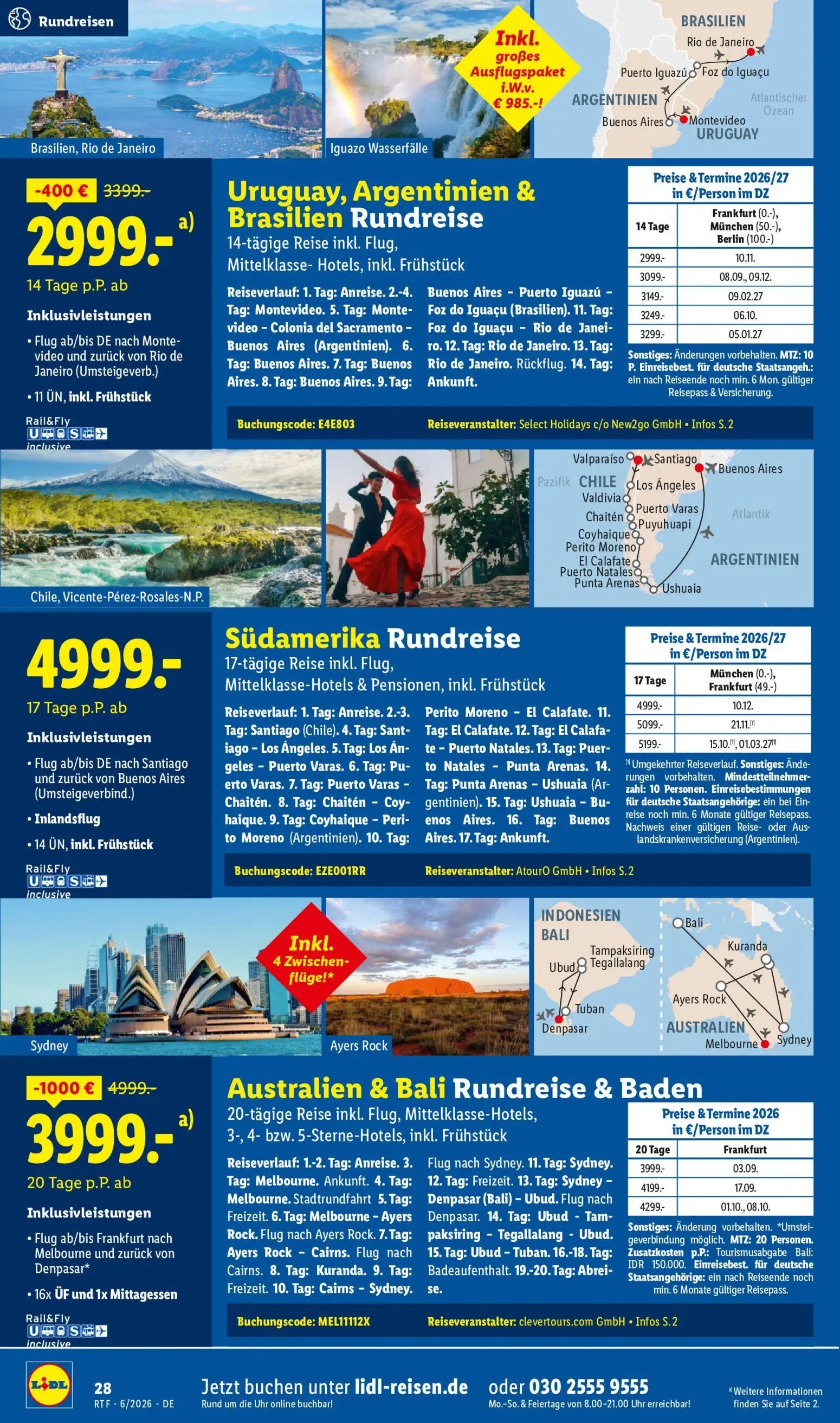 Lidl Reisen Reise-Highlights