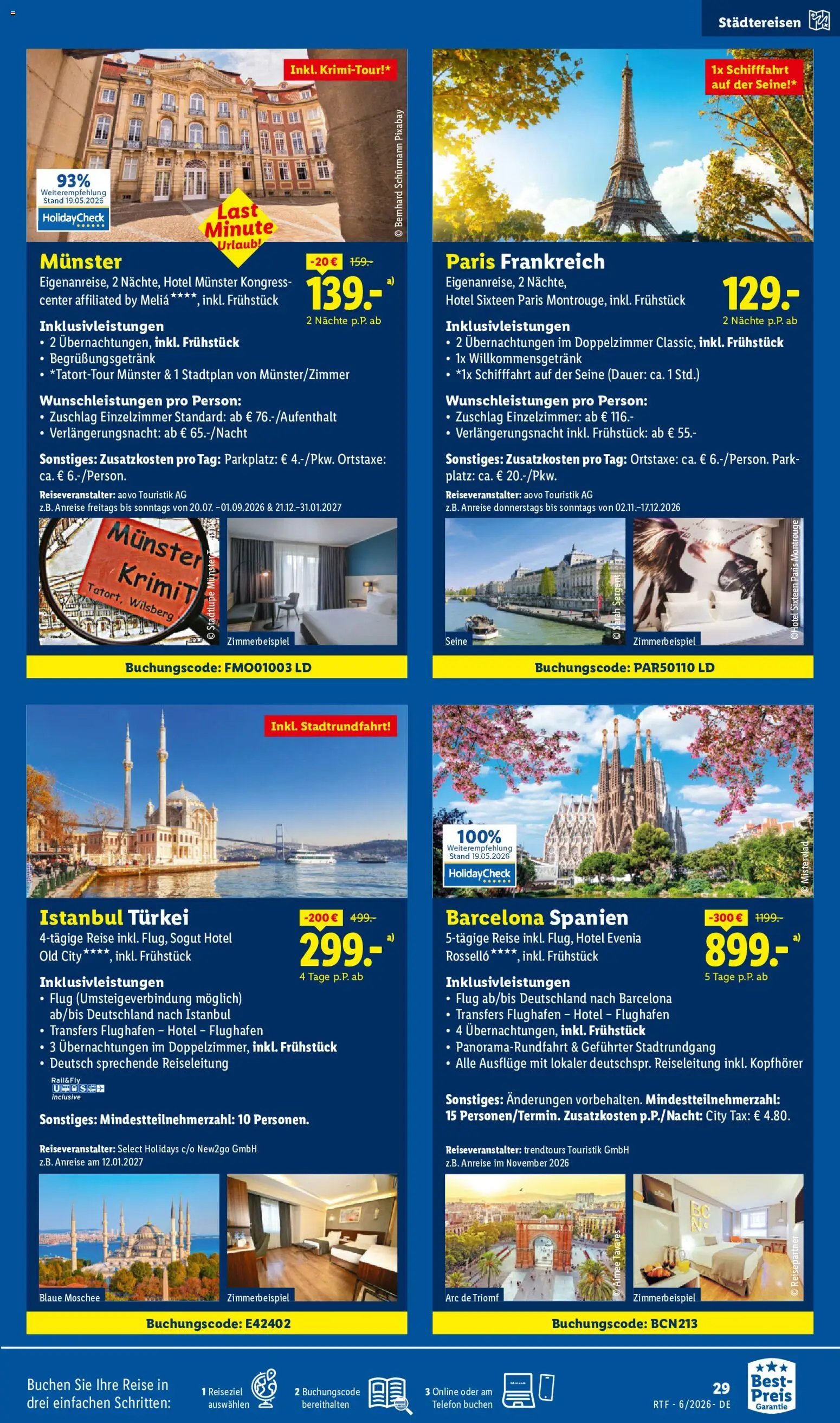 Lidl Reisen Reise-Highlights
